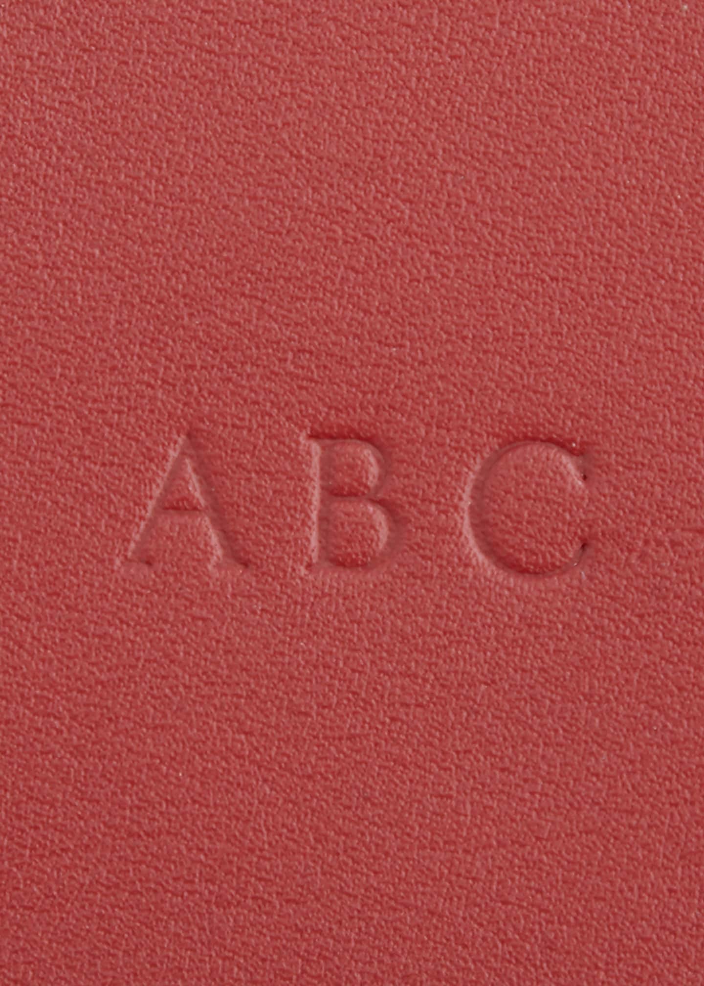 ROYCE New York Monogrammed Large Leather Cosmetic Bag Image 2 of 2