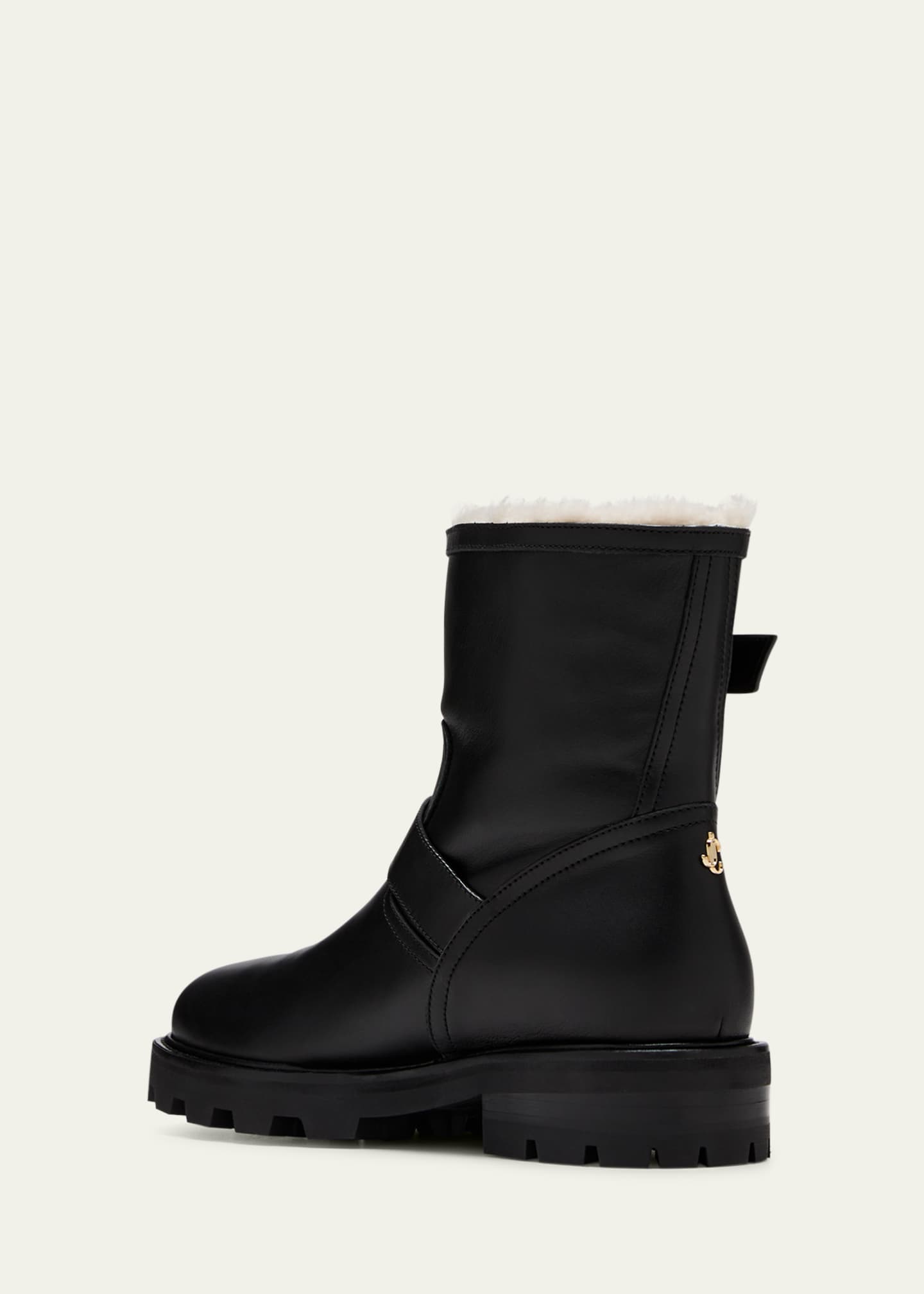 Jimmy Choo Youth II Shearling Biker Booties Bergdorf Goodman