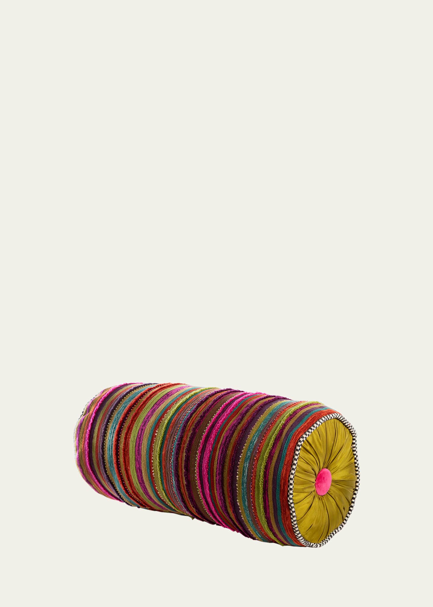 MacKenzie-Childs Paradise Stripe Bolster Pillow