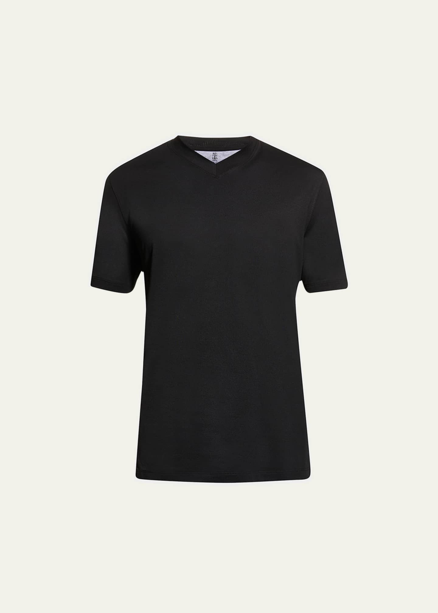 Brunello Cucinelli Men's Basic-Fit V-Neck T-Shirt - Bergdorf Goodman