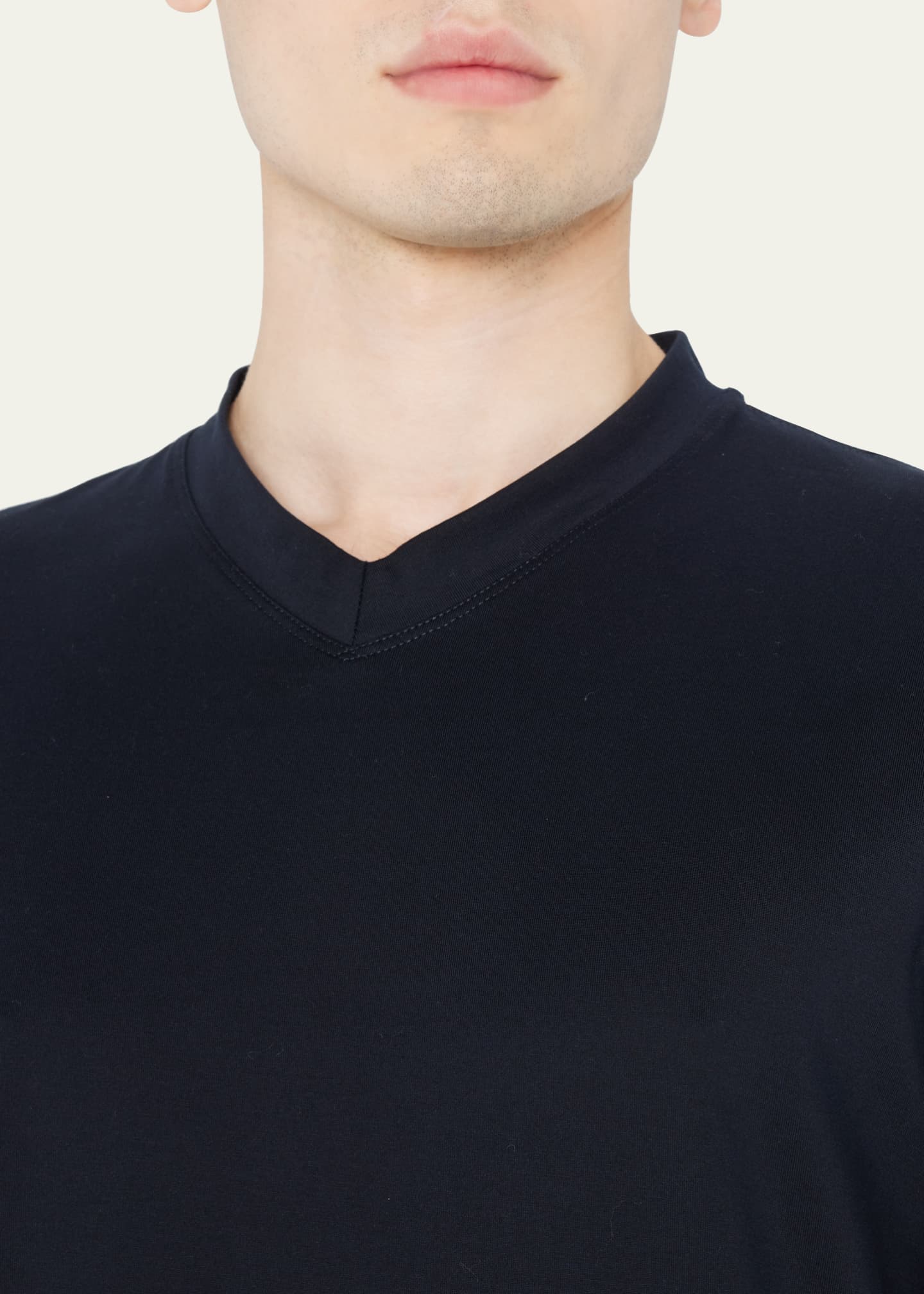 Brunello Cucinelli Men's Basic-Fit V-Neck T-Shirt Image 5 of 5
