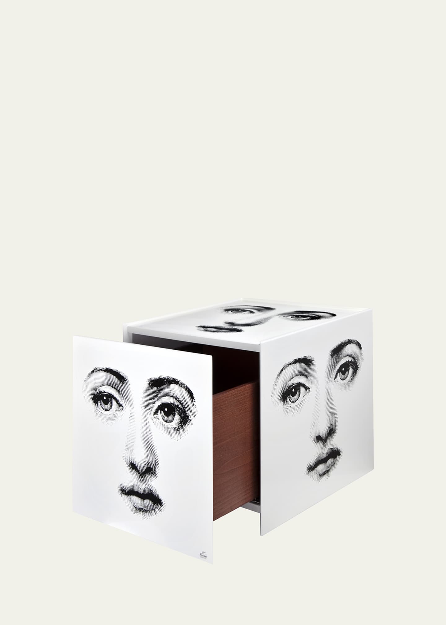 Fornasetti Cube with Drawer - Faces Image 2 of 2