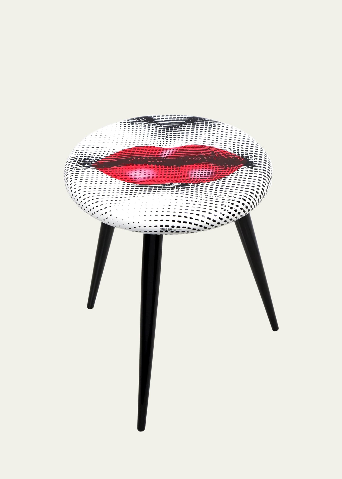 Fornasetti Bocca Red Lips Stool Image 2 of 2