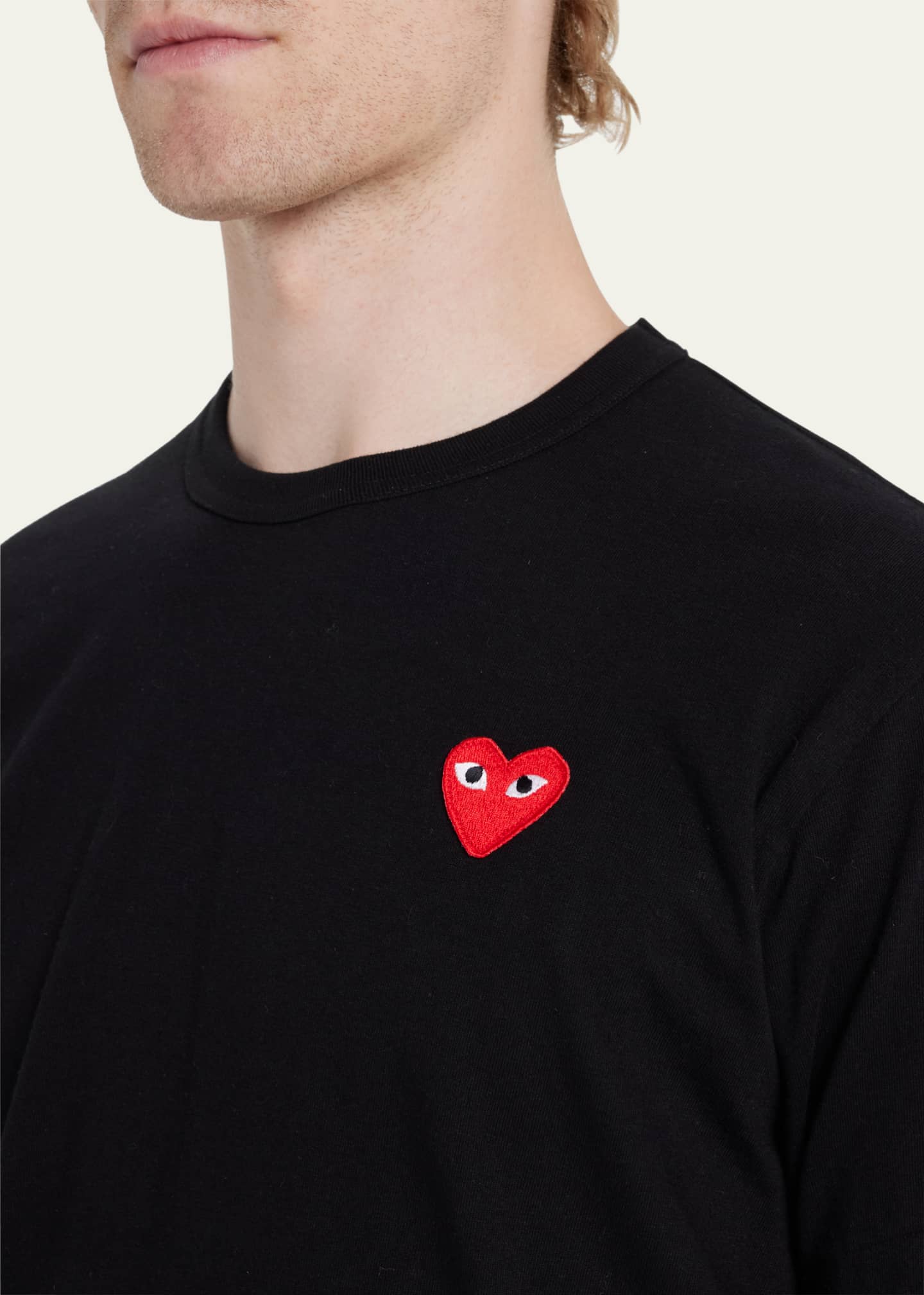 Comme des Garcons Men's Cotton Jersey Heart T-Shirt - Bergdorf Goodman