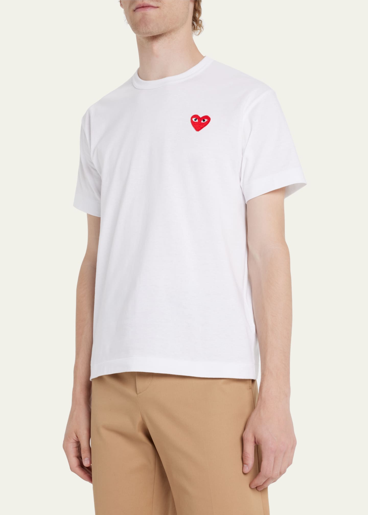 Comme des Garcons Men's Cotton Jersey Heart T-Shirt Image 4 of 5