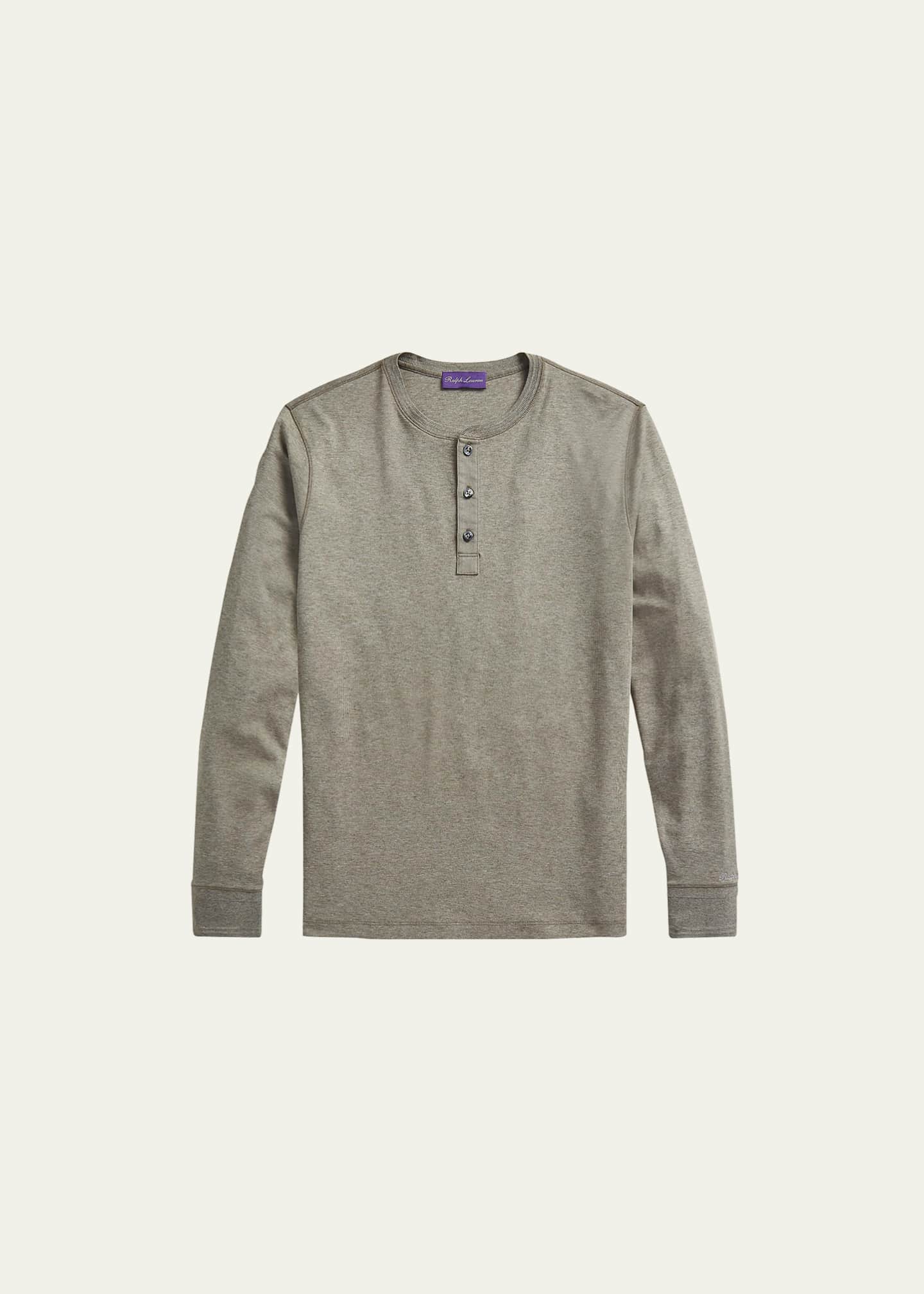 Ralph Lauren Purple Label Men's Long-Sleeve Henley Shirt