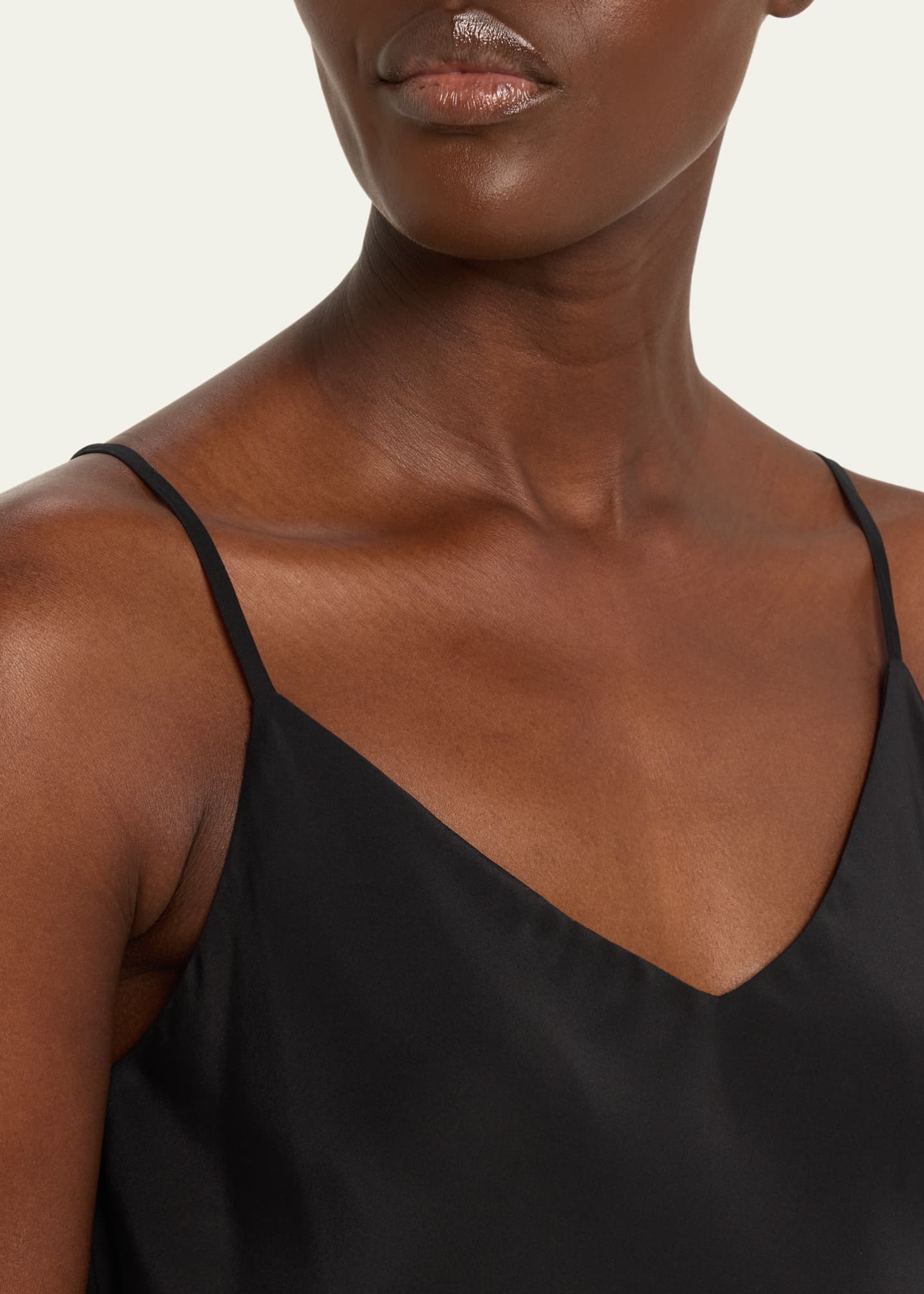Lafayette 148 New York Eva Luxe Charmeuse Bias Tank Image 5 of 5