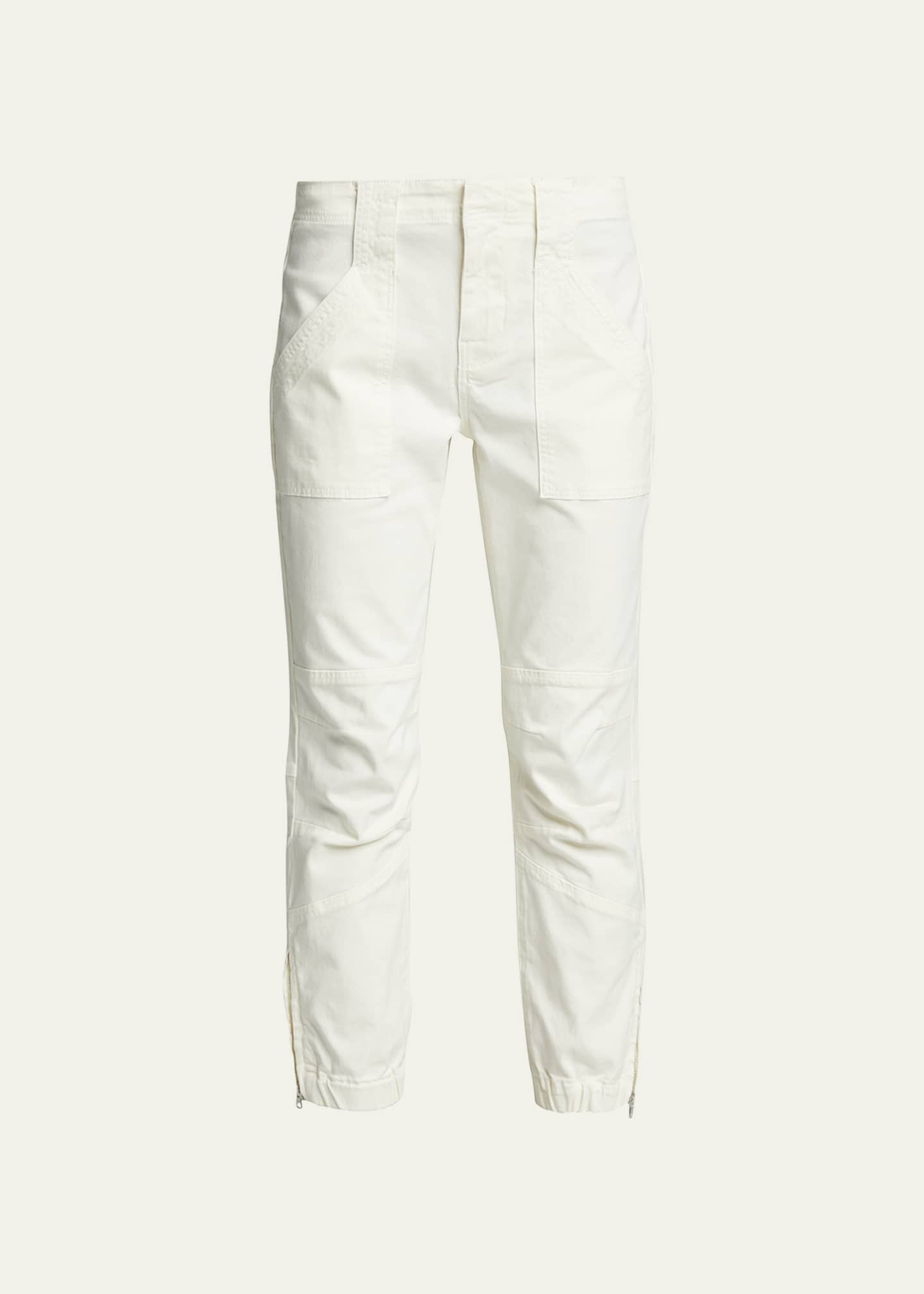 FRAME Trapunto Moto Pants with Banded Bottom Bergdorf Goodman