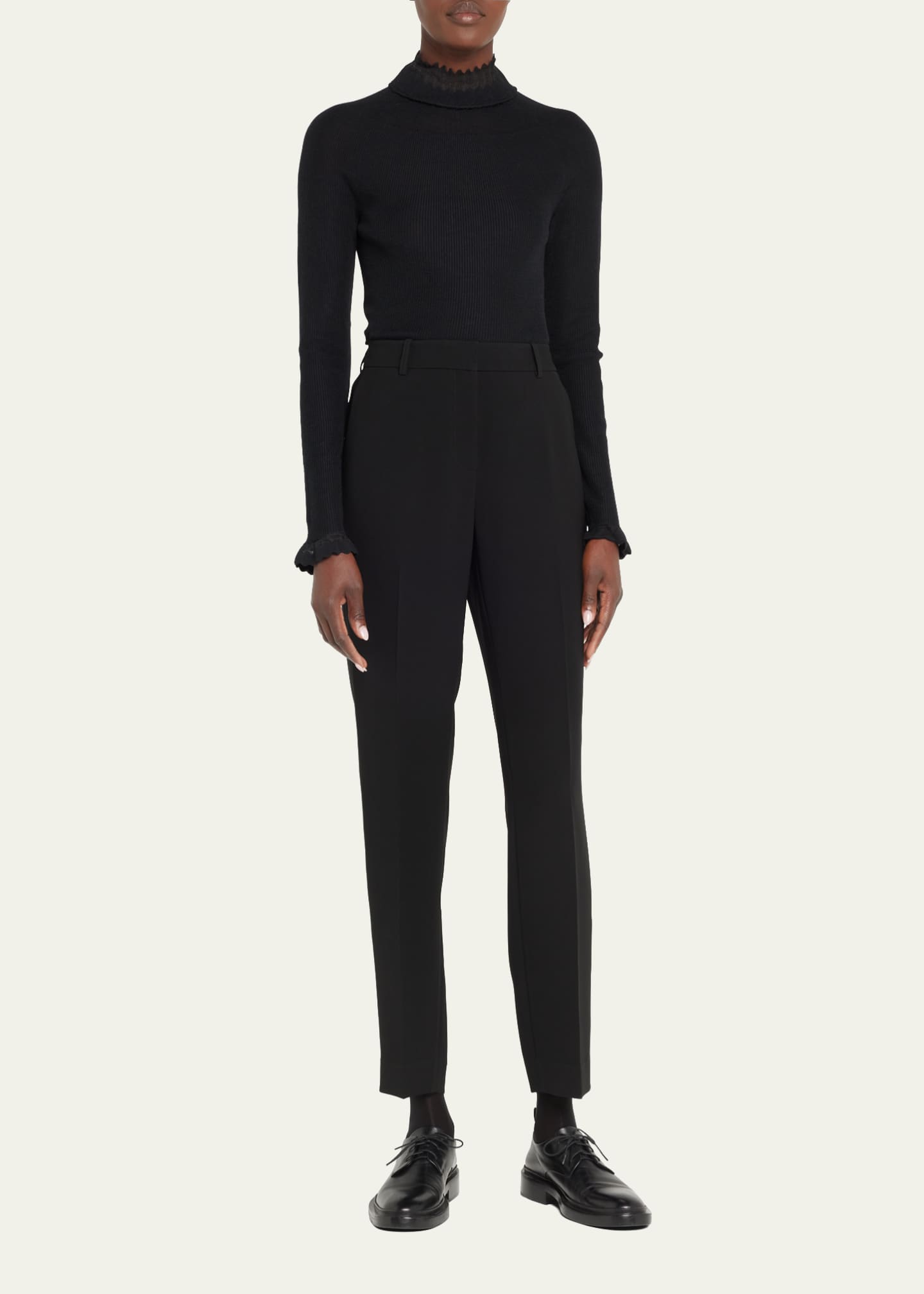Lafayette 148 New York Clinton Finesse Crepe Ankle Pants Image 2 of 5