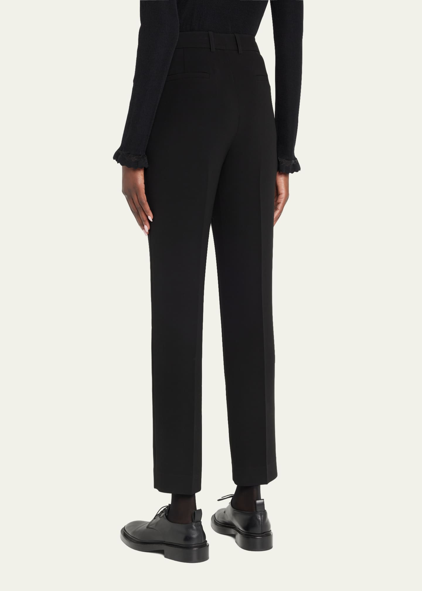 Lafayette 148 New York Clinton Finesse Crepe Ankle Pants Image 3 of 5