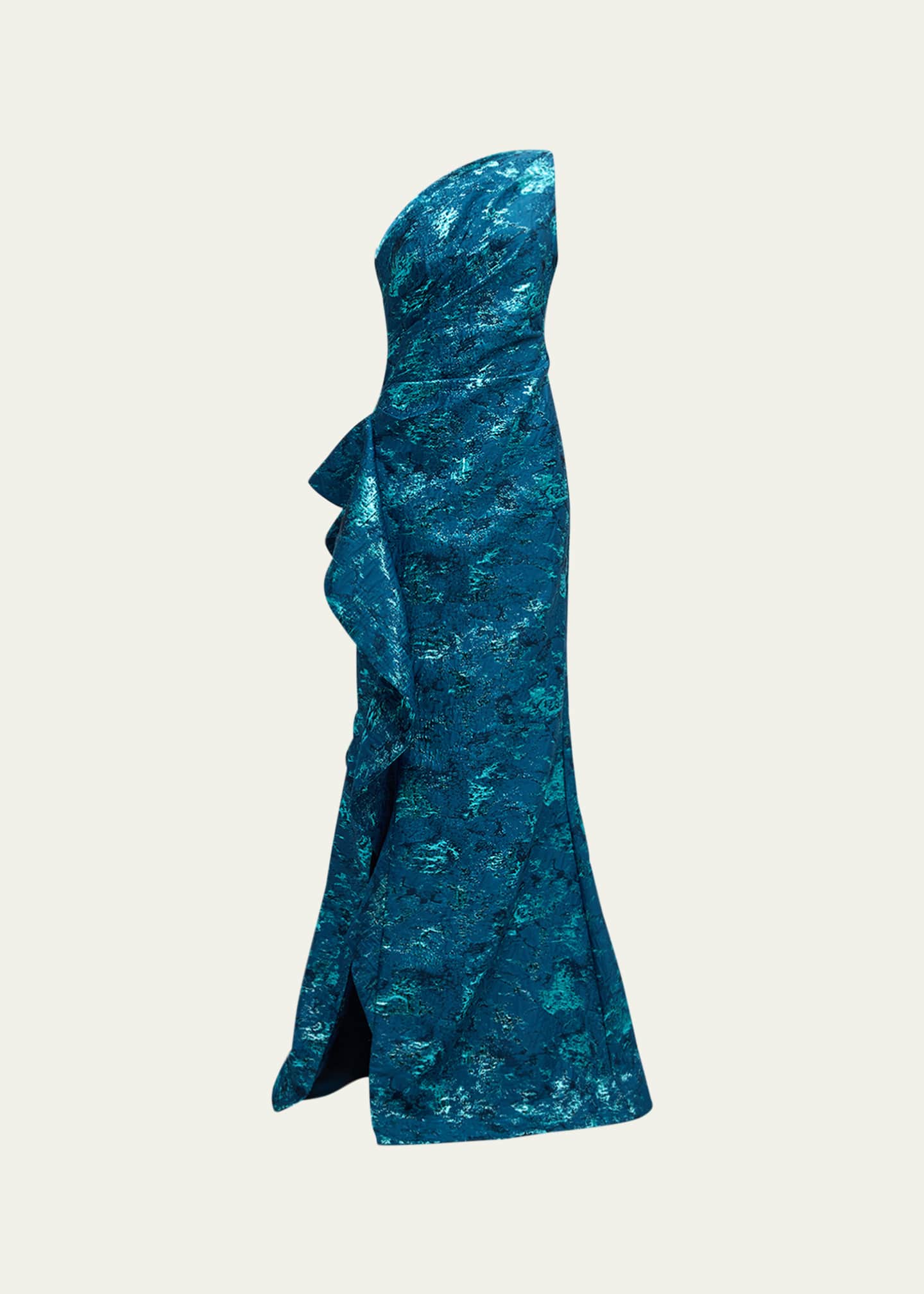 RIELLE RICHE JacquardPuffSleevesOnePiece - メルカリ