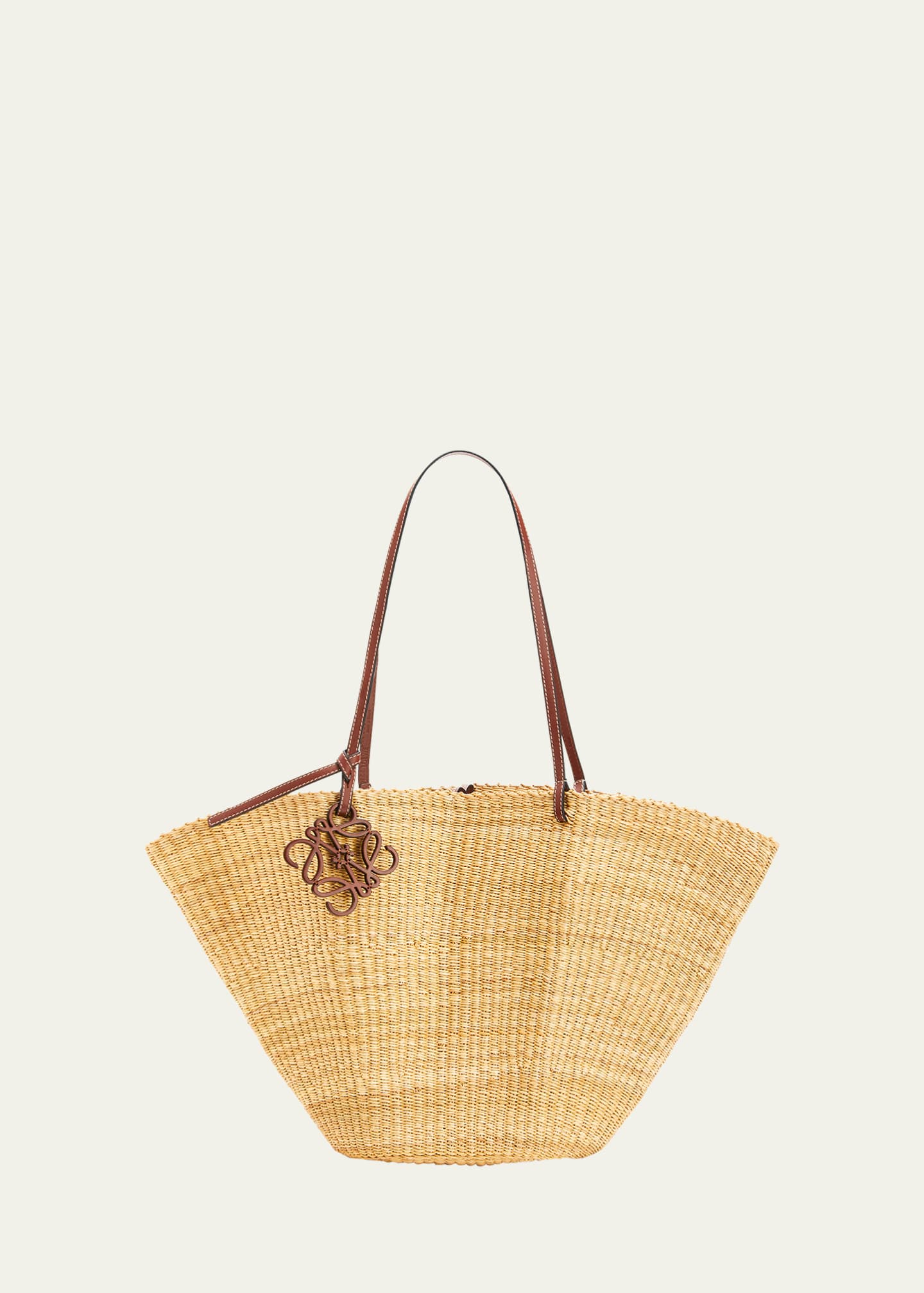 loewe straw basket bag