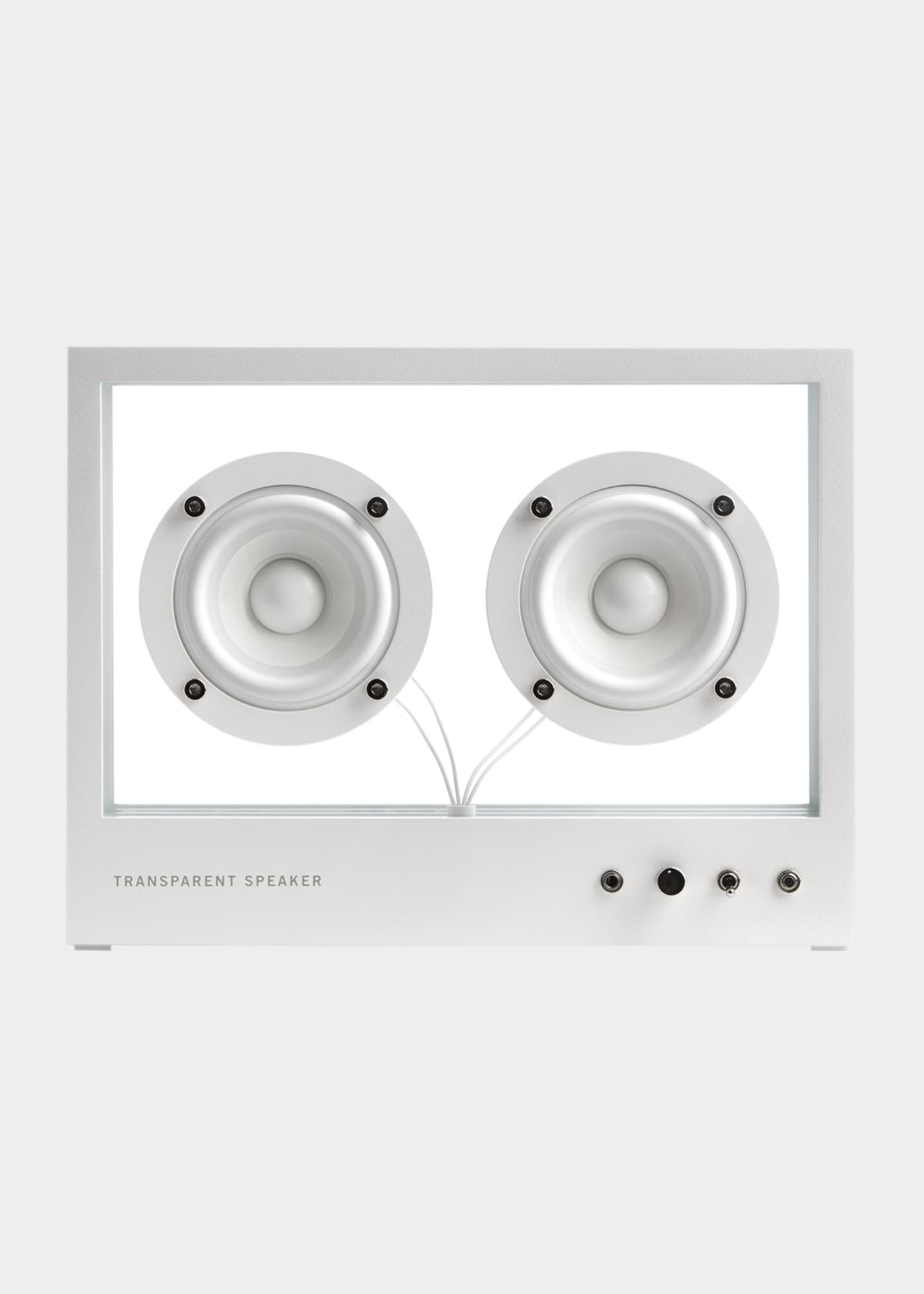 Transparent Sound Small Transparent Speaker, White - Bergdorf Goodman