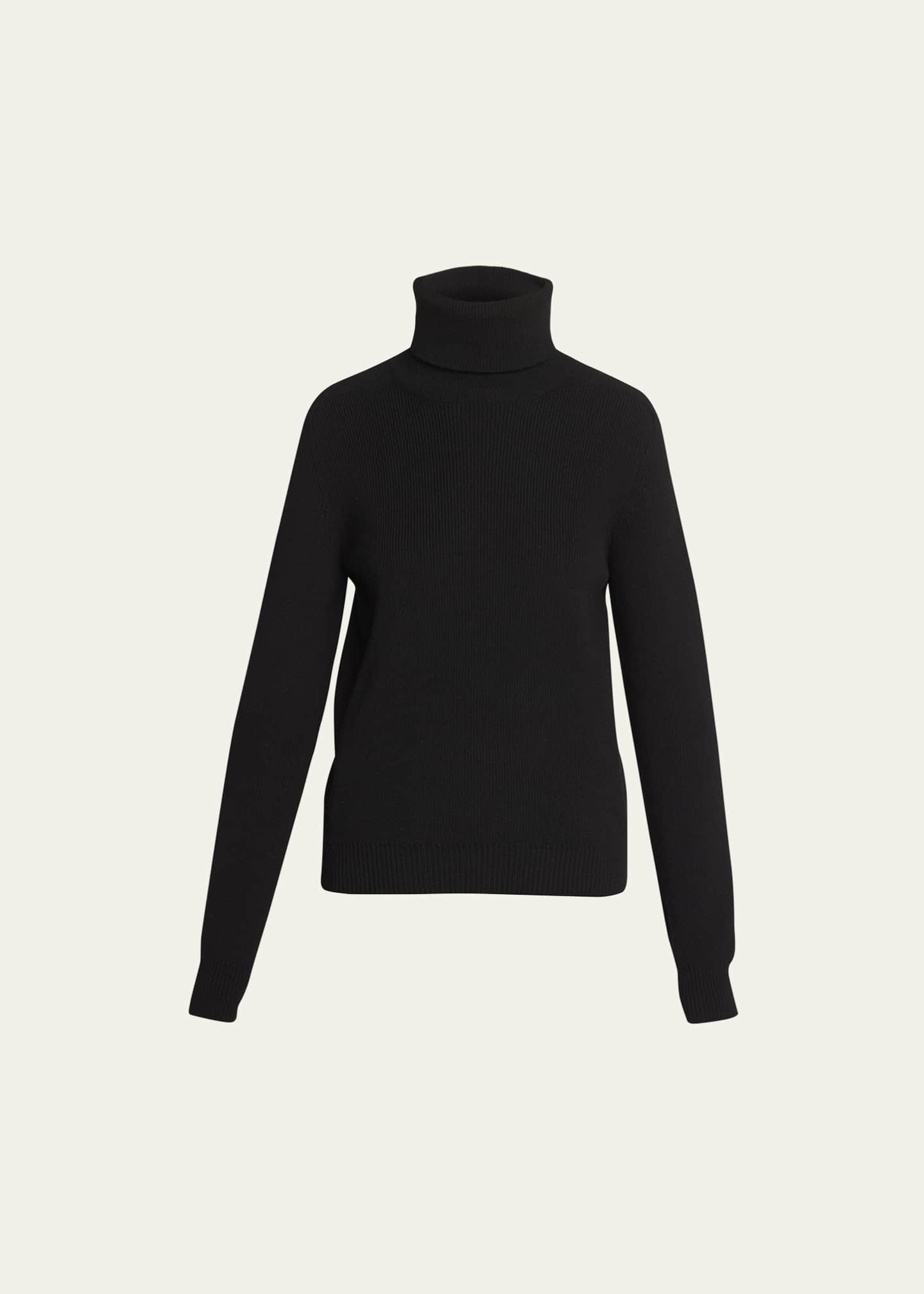 Saint Laurent Cashmere Ribbed Turtleneck Sweater Bergdorf Goodman