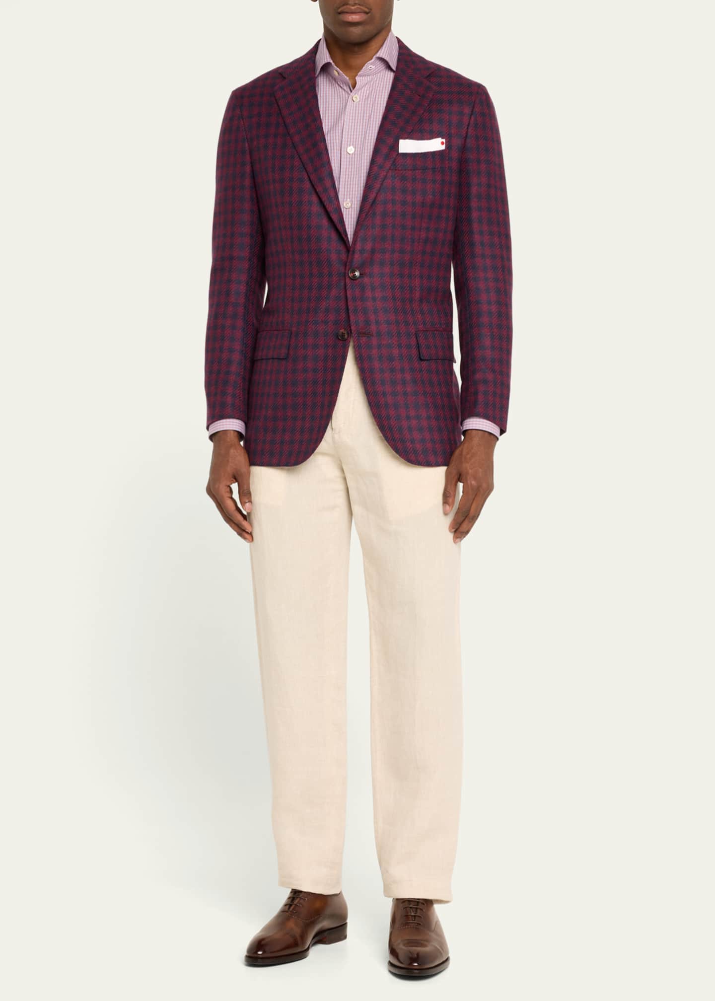 Bontoni Men's Vittorio Reverse Stitch Cap-Toe Oxfords Image 3 of 5