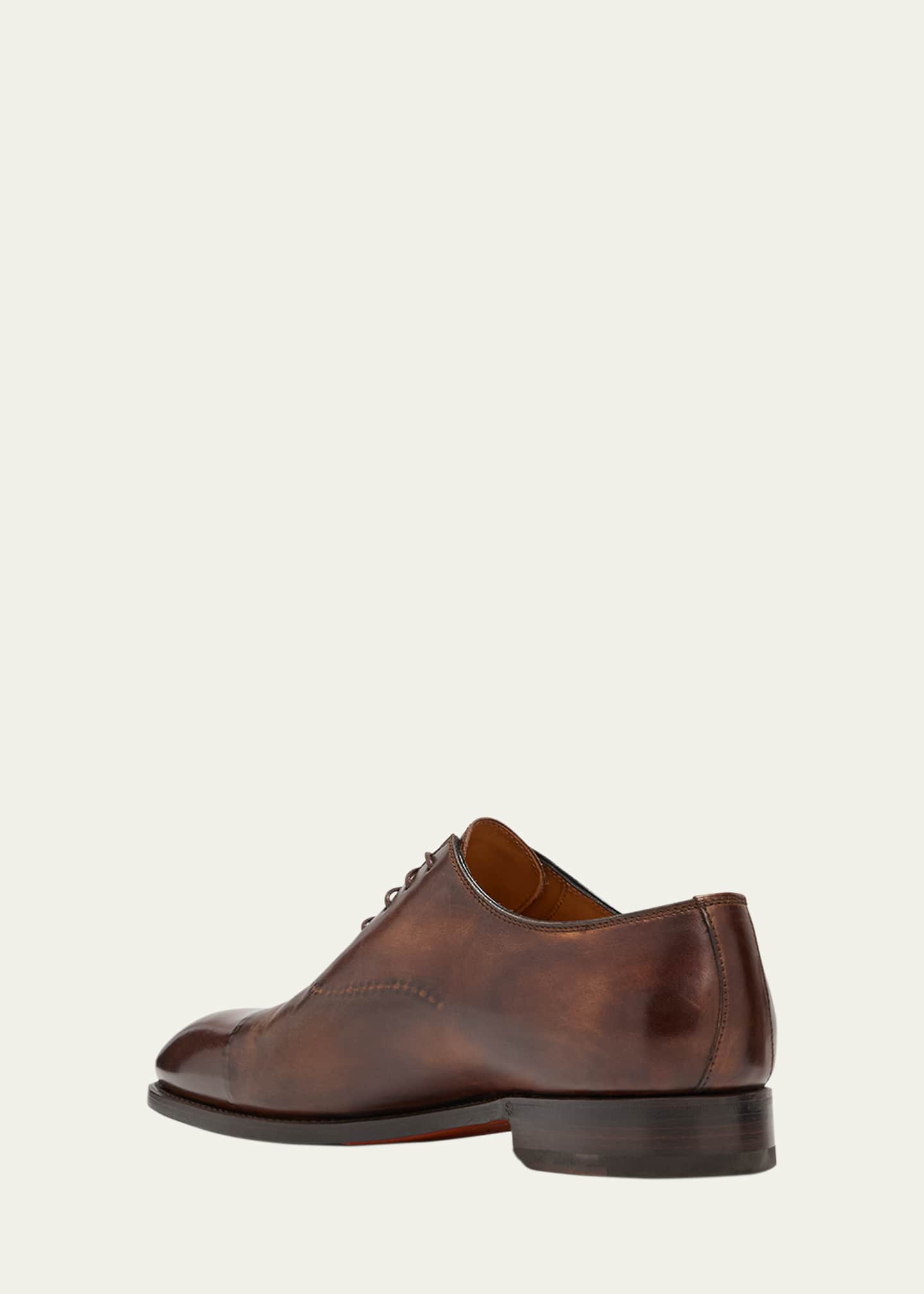 Bontoni Men's Vittorio Reverse Stitch Cap-Toe Oxfords Image 4 of 5