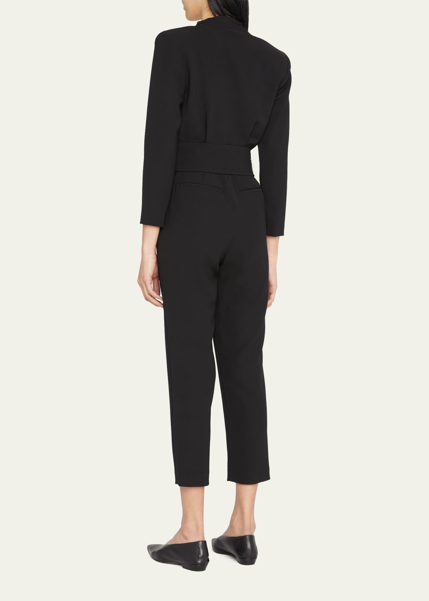 A.L.C. Kieran Belted Long Sleeve Jumpsuit