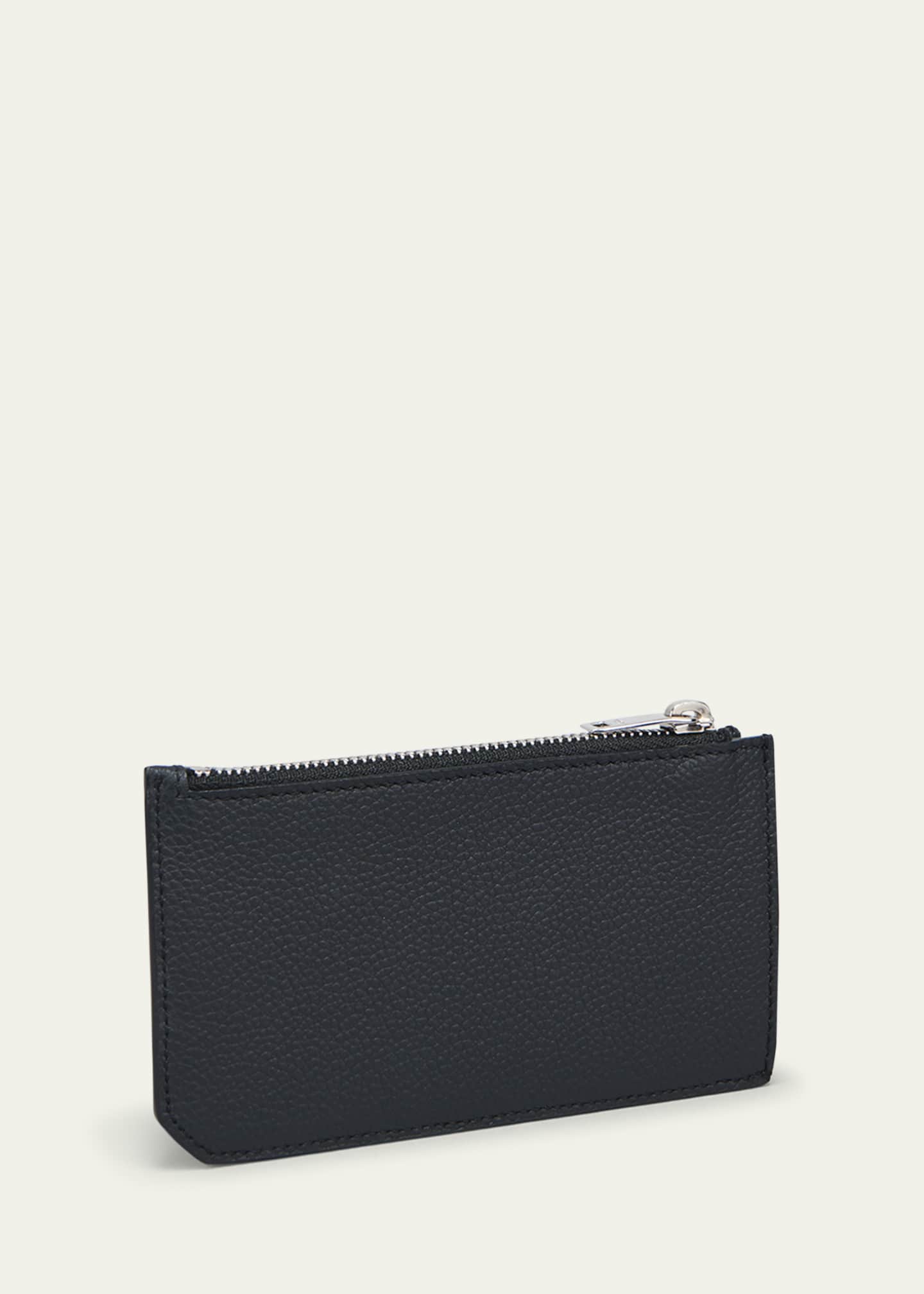 Saint Laurent Fragments Zip Card Case Black