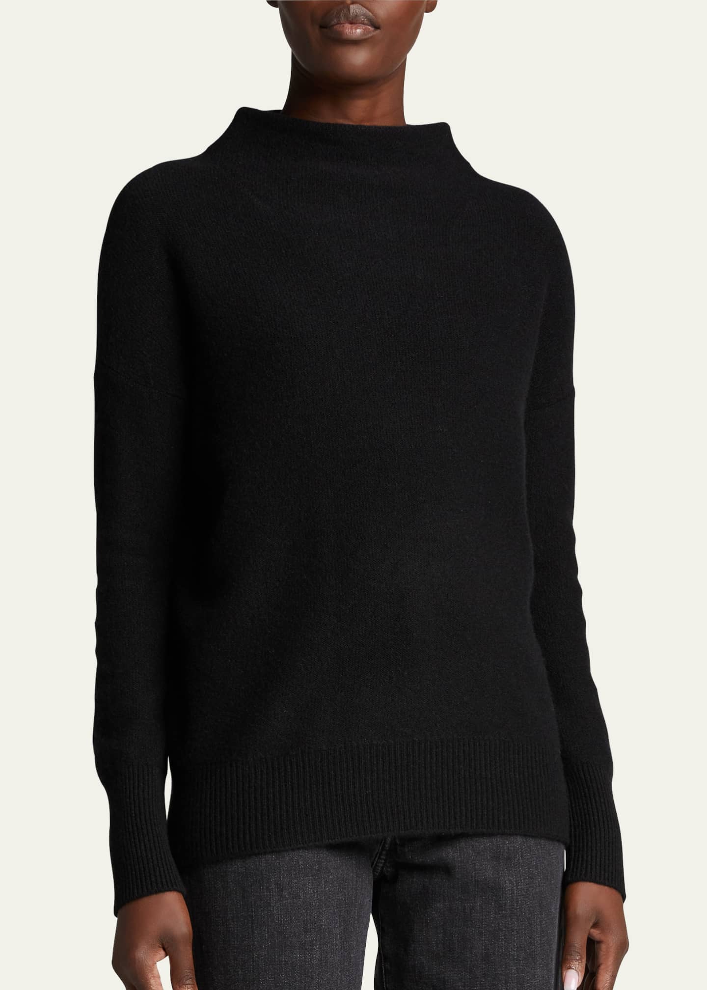 Vince boiled cashmere funnel neck pullover new arrivals