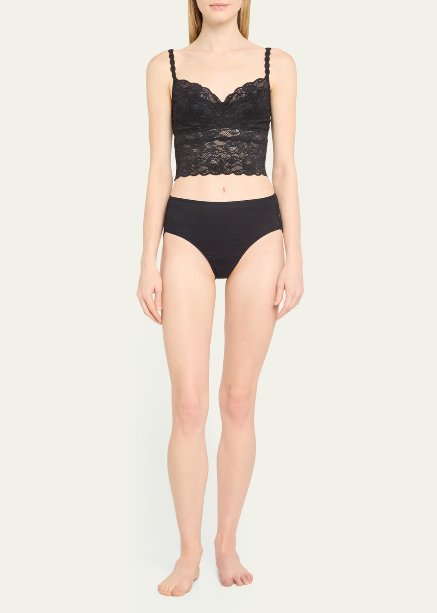 Hanro Luxury Moments Scalloped LaceBack Brief Bergdorf Goodman