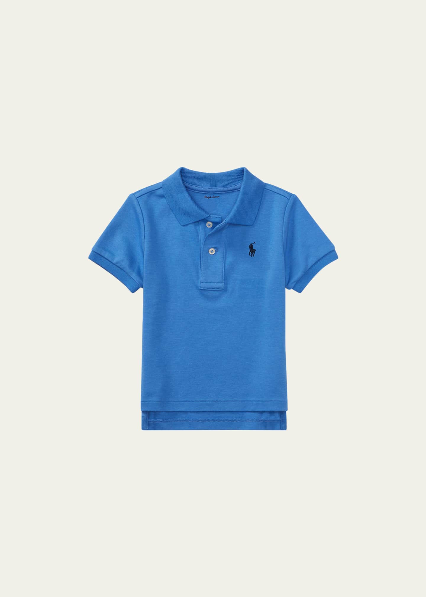 Ralph Lauren Childrenswear Interlock Polo Knit Shirt, Size 3-24 Months Image 1 of 2