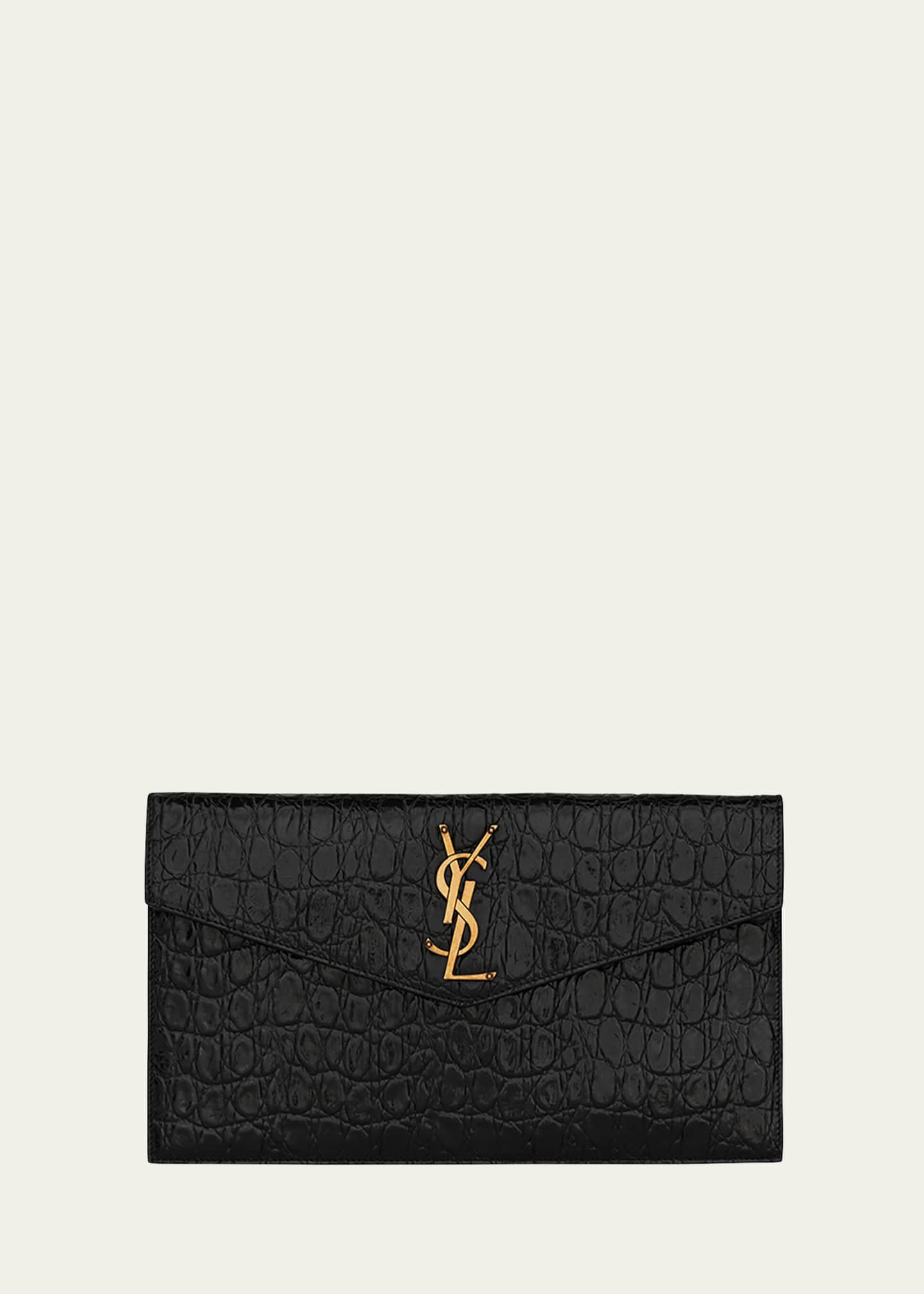 Ysl croc pouch clearance
