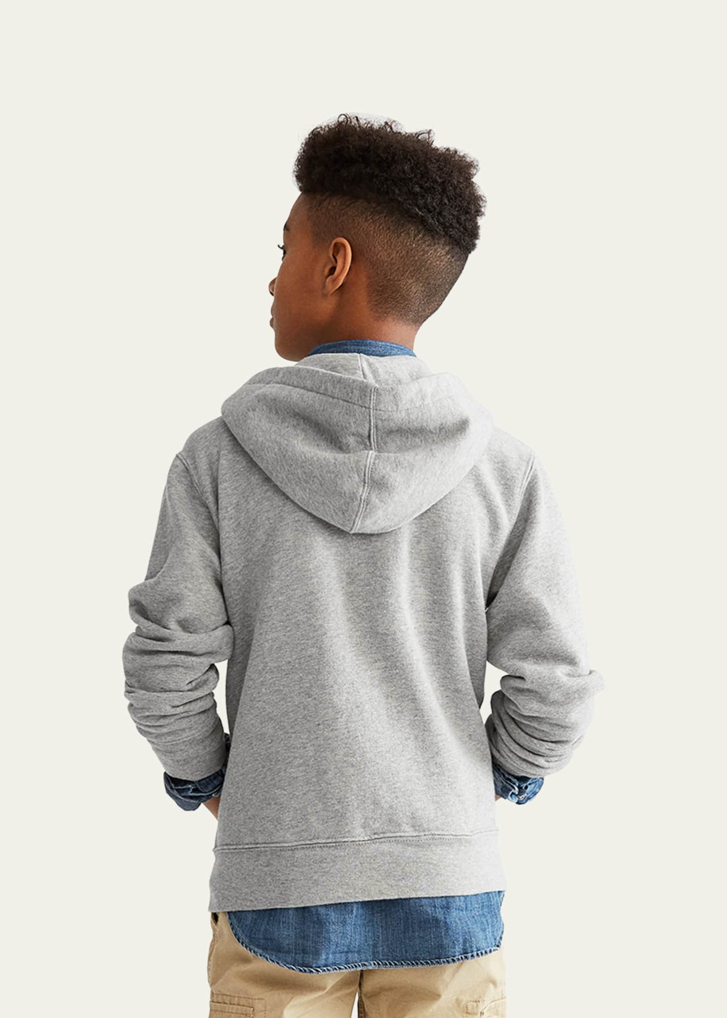Cotton blend fleece hoodie ralph lauren 2025