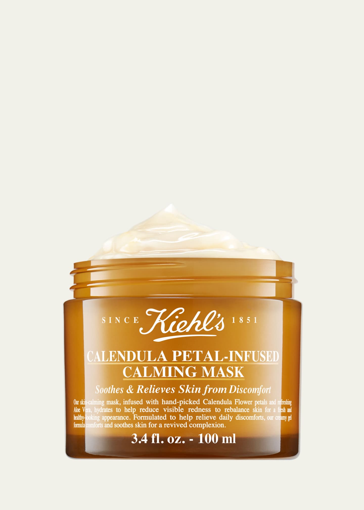 Kiehl's Since 1851 Calendula Petal-Infused Calming Mask With Aloe Vera, 3.4 oz. Image 2 of 4