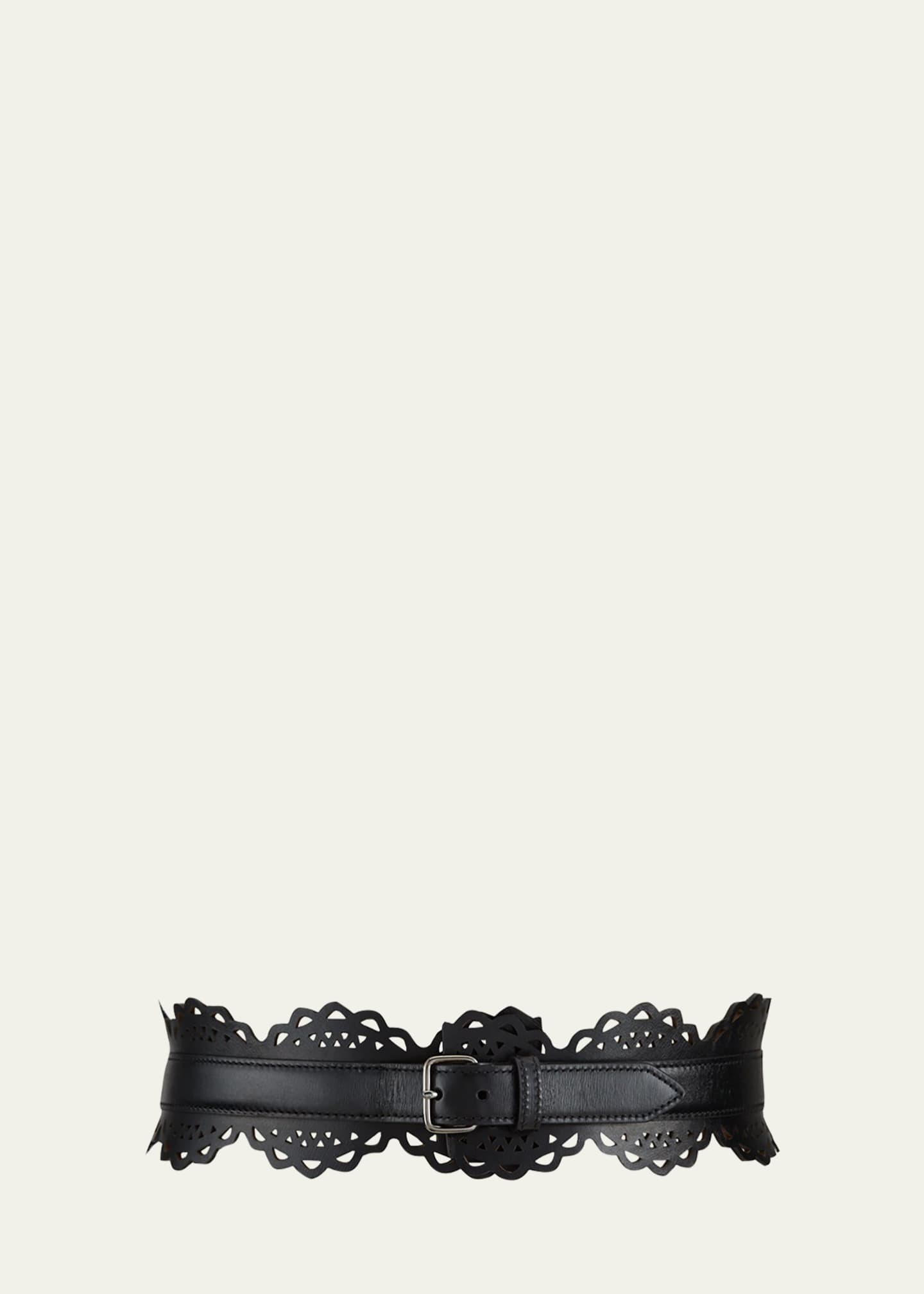 ALAIA Thin Openwork Corset Belt