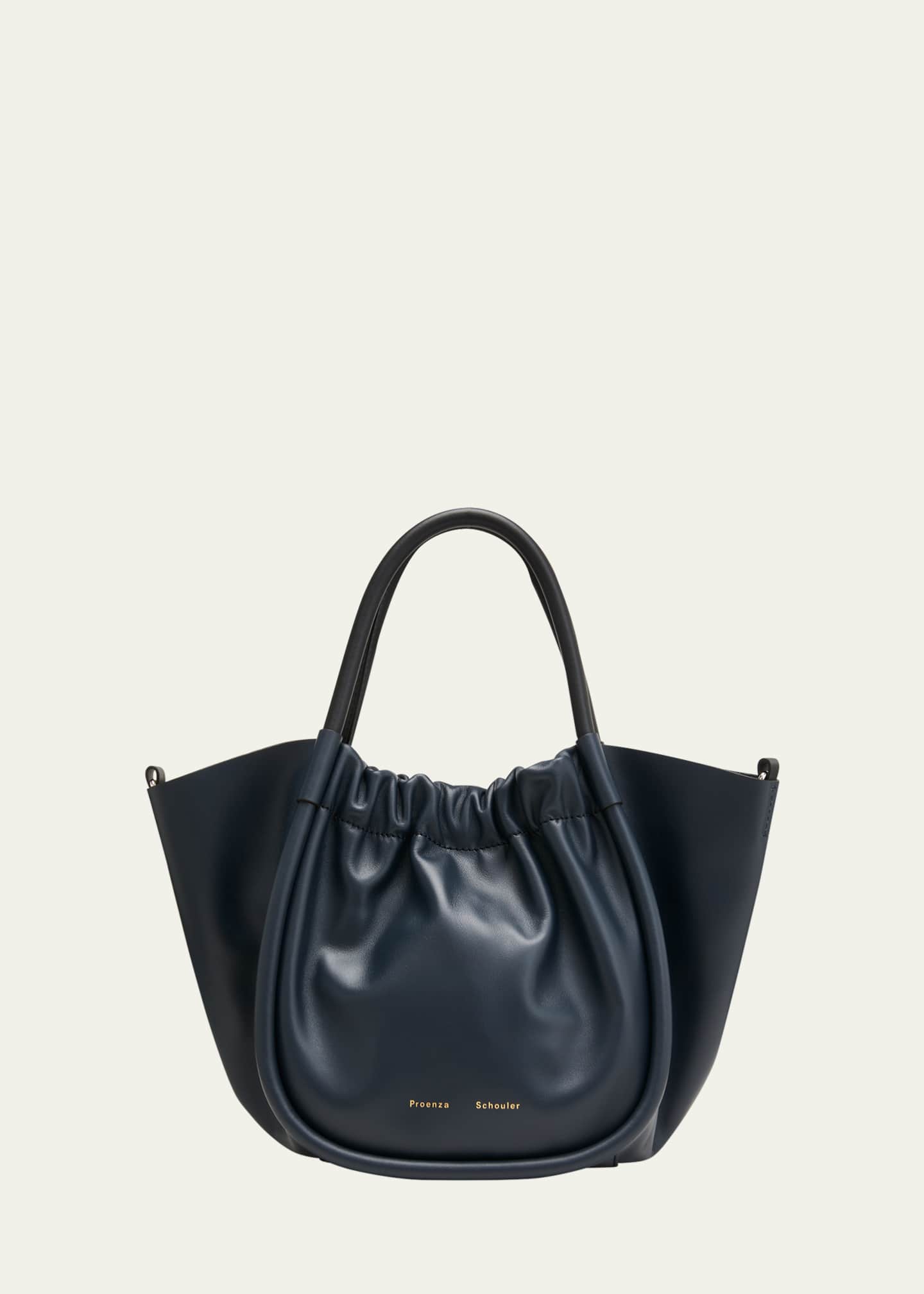 Ruched tote bag best sale