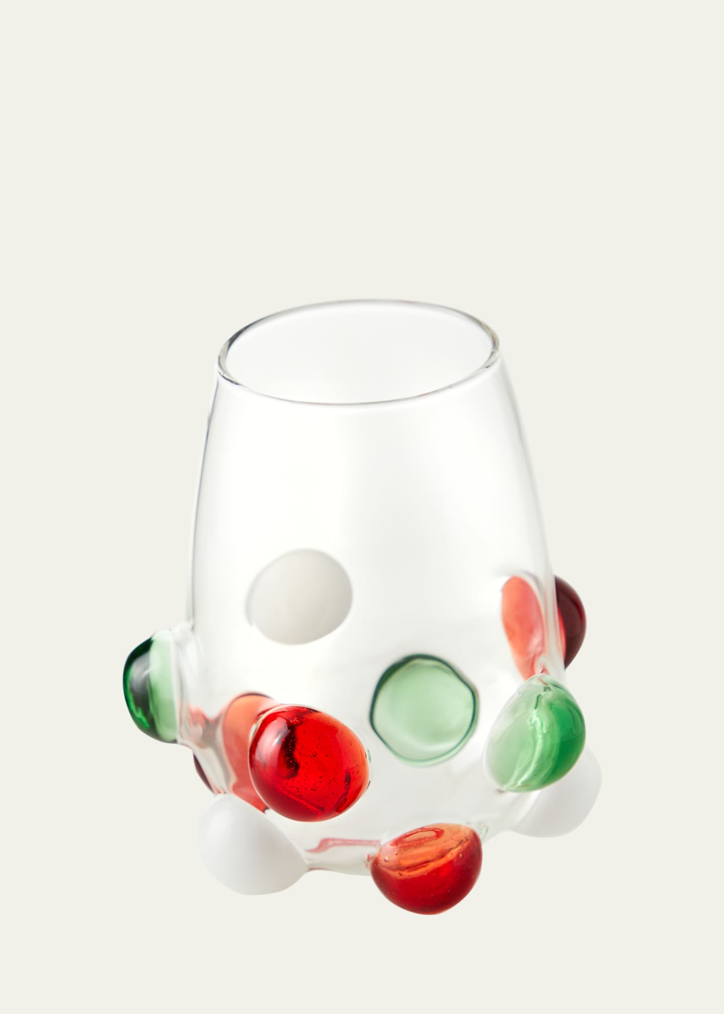 Massimo Lunardon Multicolor Bubble Stemless Wine Glass Image 2 of 2