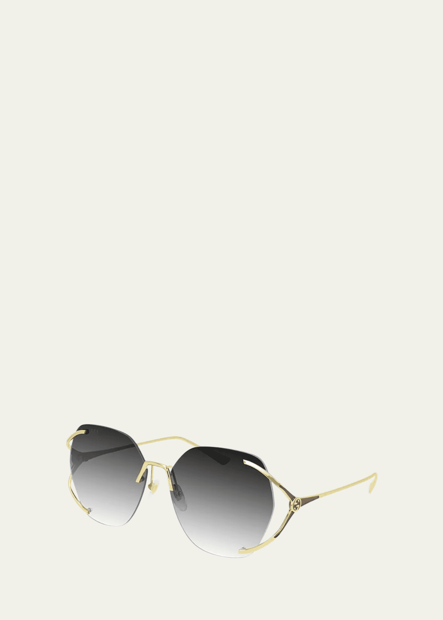 Gucci Rimless Metal Sunglasses