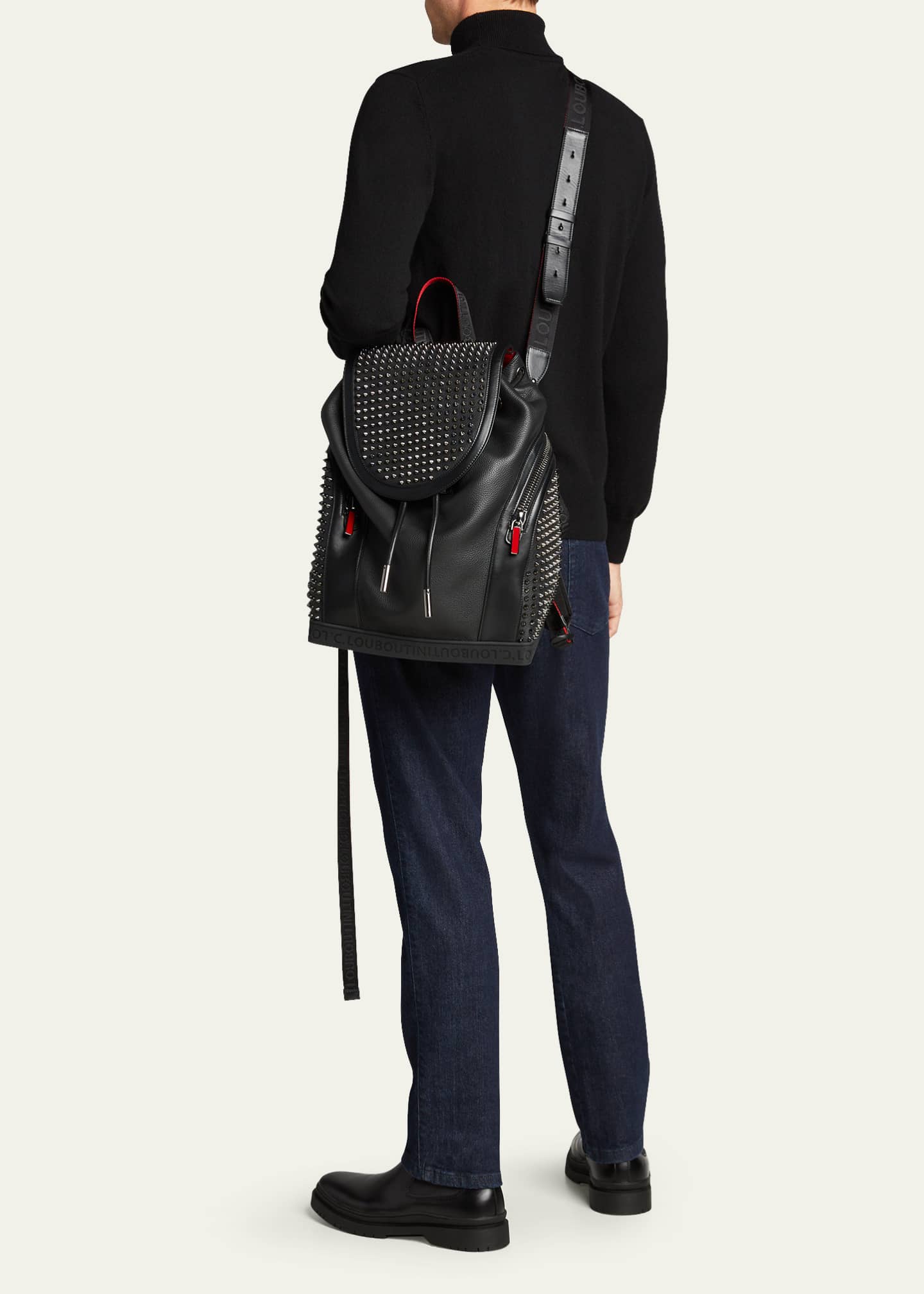 Explorafunk Empire Backpack in Black - Christian Louboutin