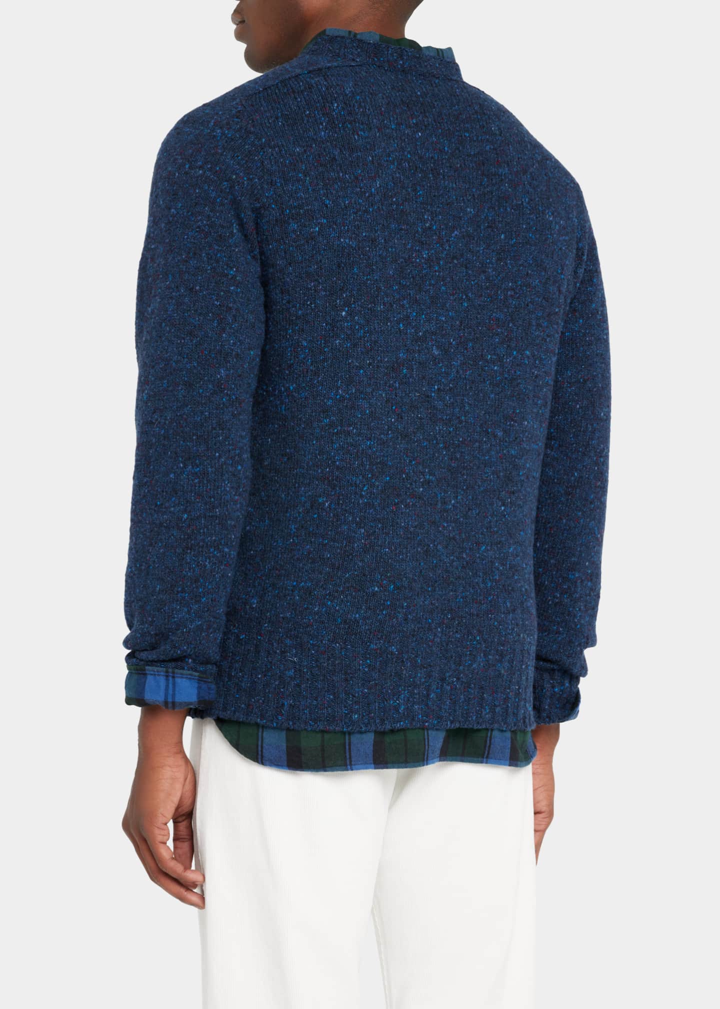 Trunk Men's Norfolk Chunky 3Ply Wool Cardigan Sweater Bergdorf Goodman