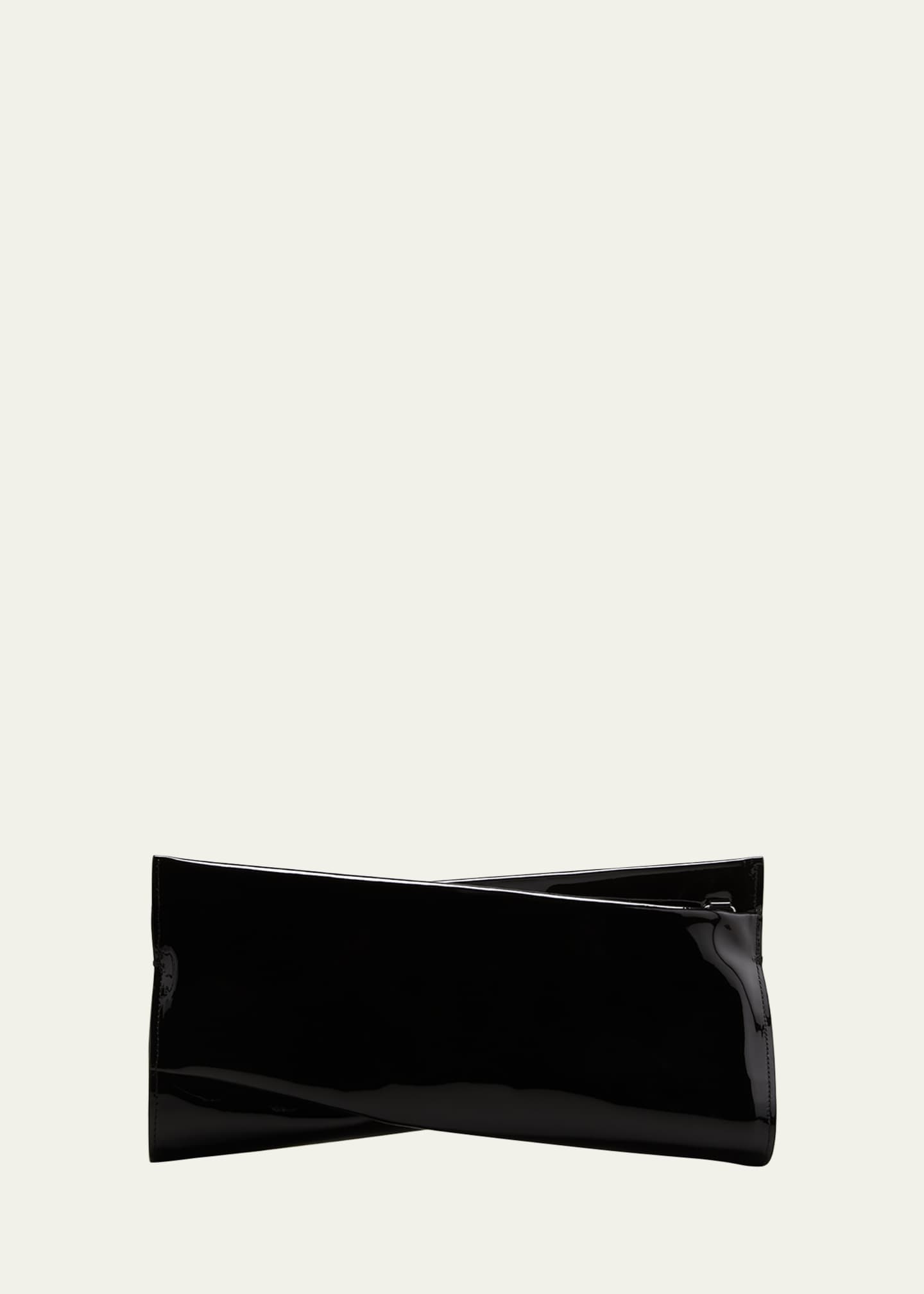Louboutin black patent clutch bag on sale