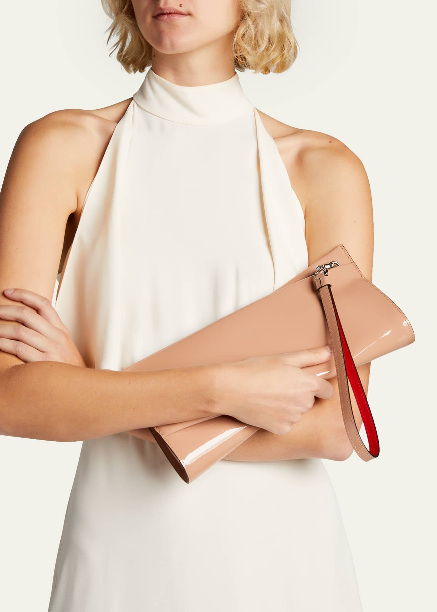 Christian Louboutin Loubitwist Clutch in Patent Leather Image 2 of 5