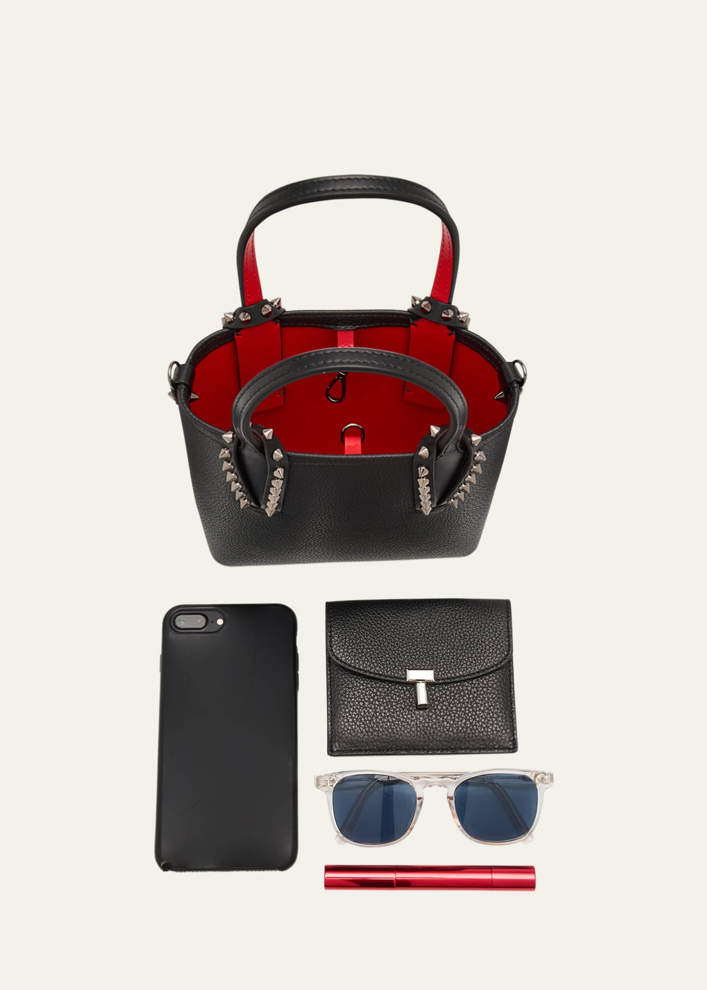【CHRISTIAN LOUBOUTIN】CABATA N/S MINI BAG CL20156B-Christian-Louboutin-