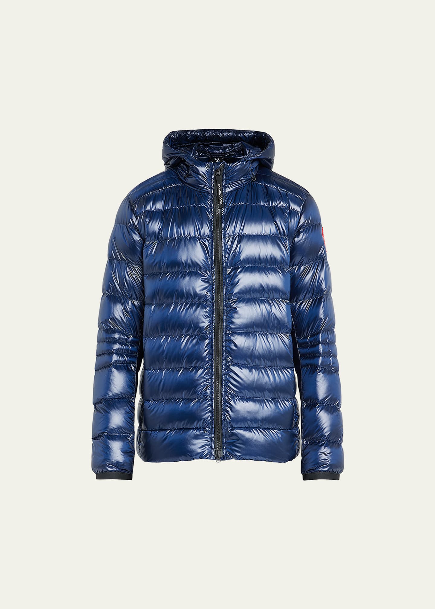 Quilted hooded jacket discount men's