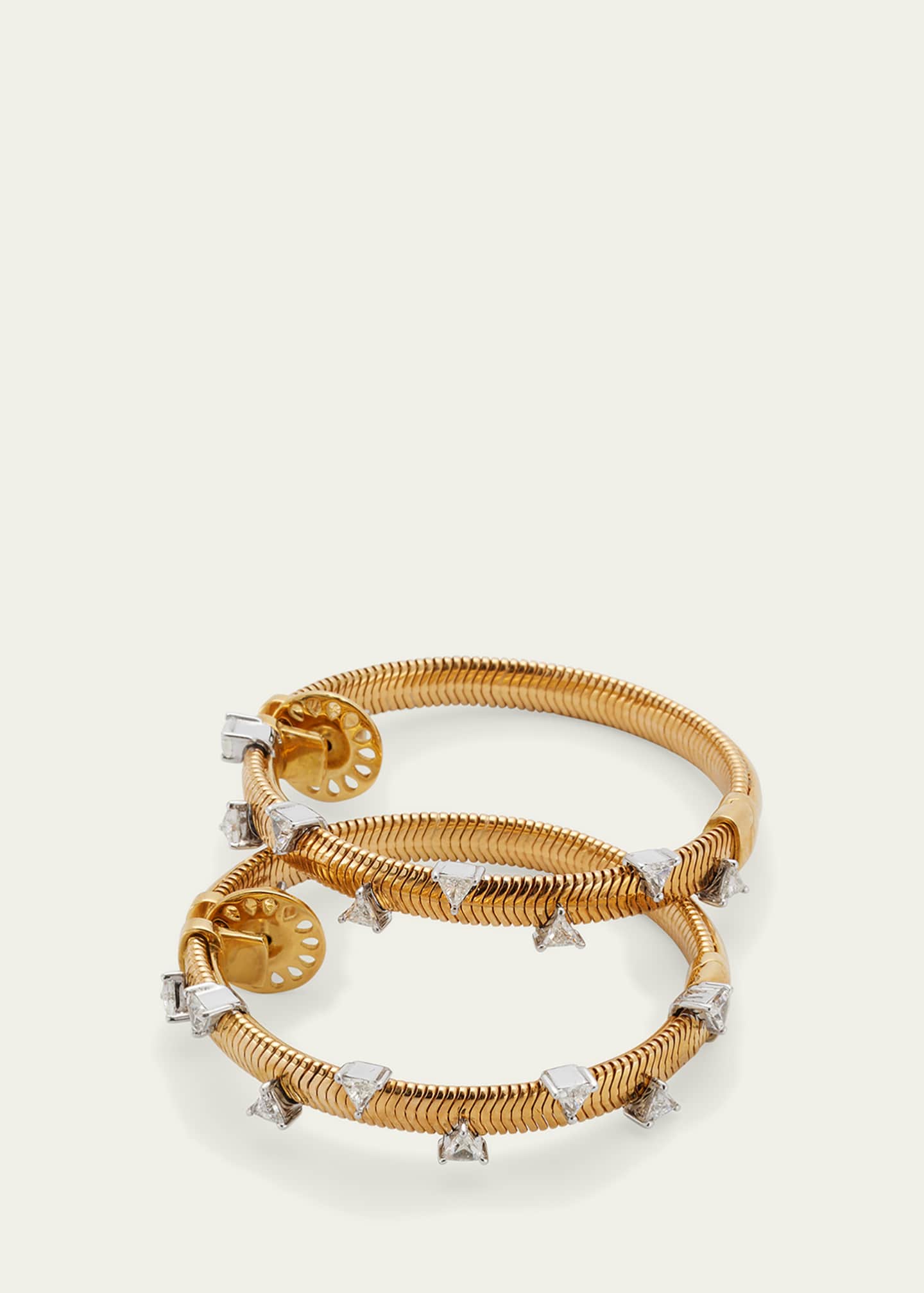 Nikos koulis shop gold hoop earrings