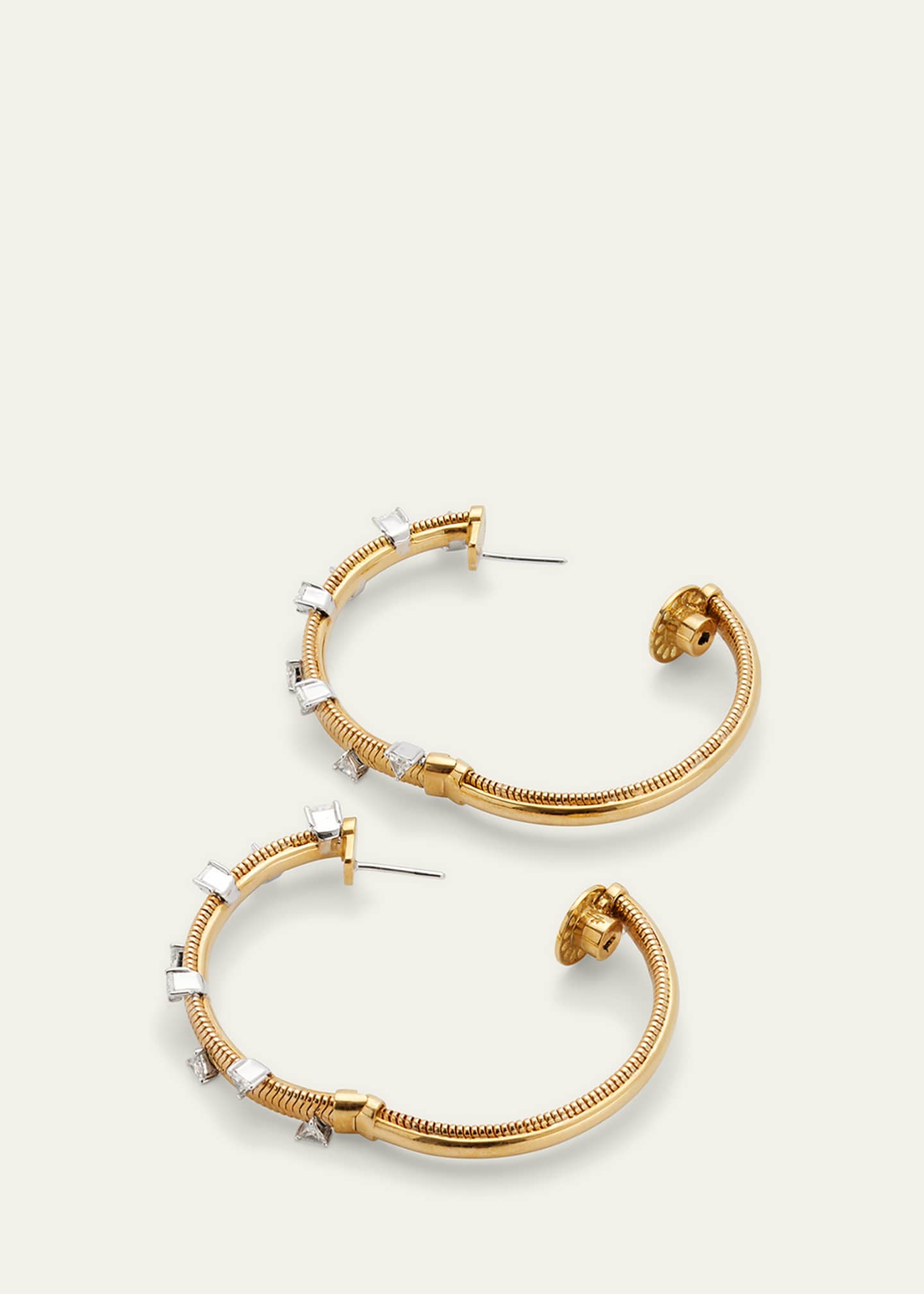 Nikos koulis gold shop hoop earrings