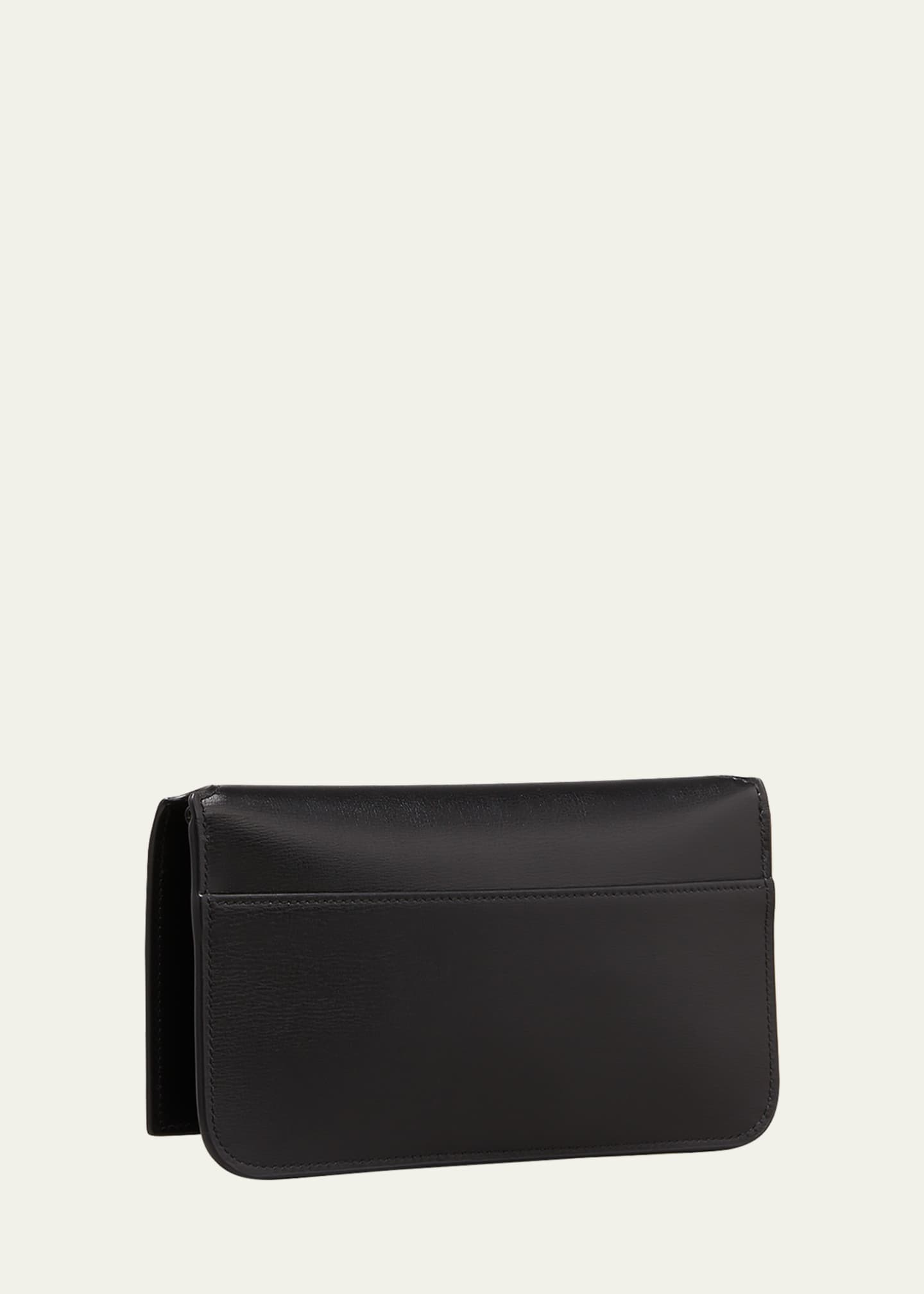 Saint Laurent YSL Monogram Phone Holder Crossbody Bag in Leather