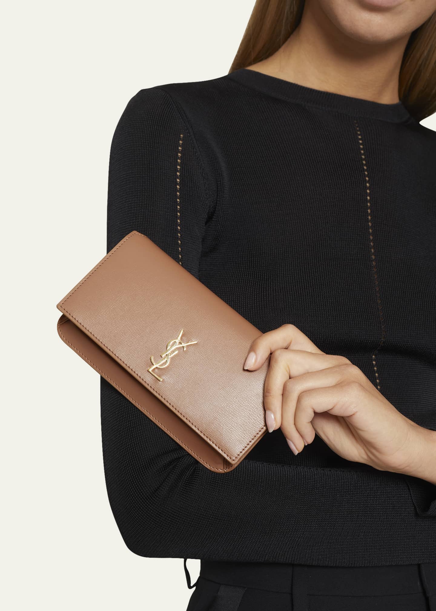 Saint Laurent YSL Monogram Phone Holder Shoulder Bag Bergdorf Goodman