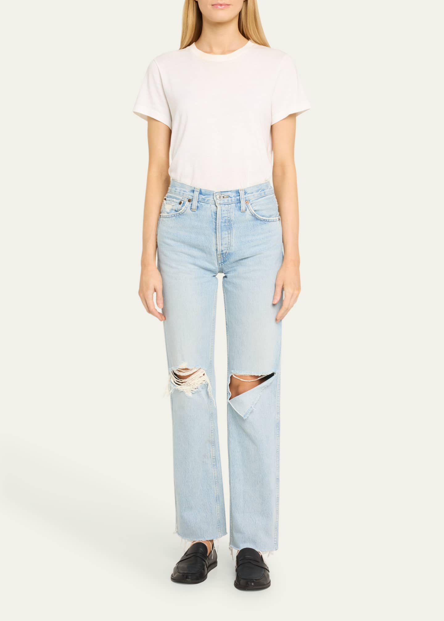 RE/DONE 90s High-Rise Loose Straight Jeans - Bergdorf Goodman
