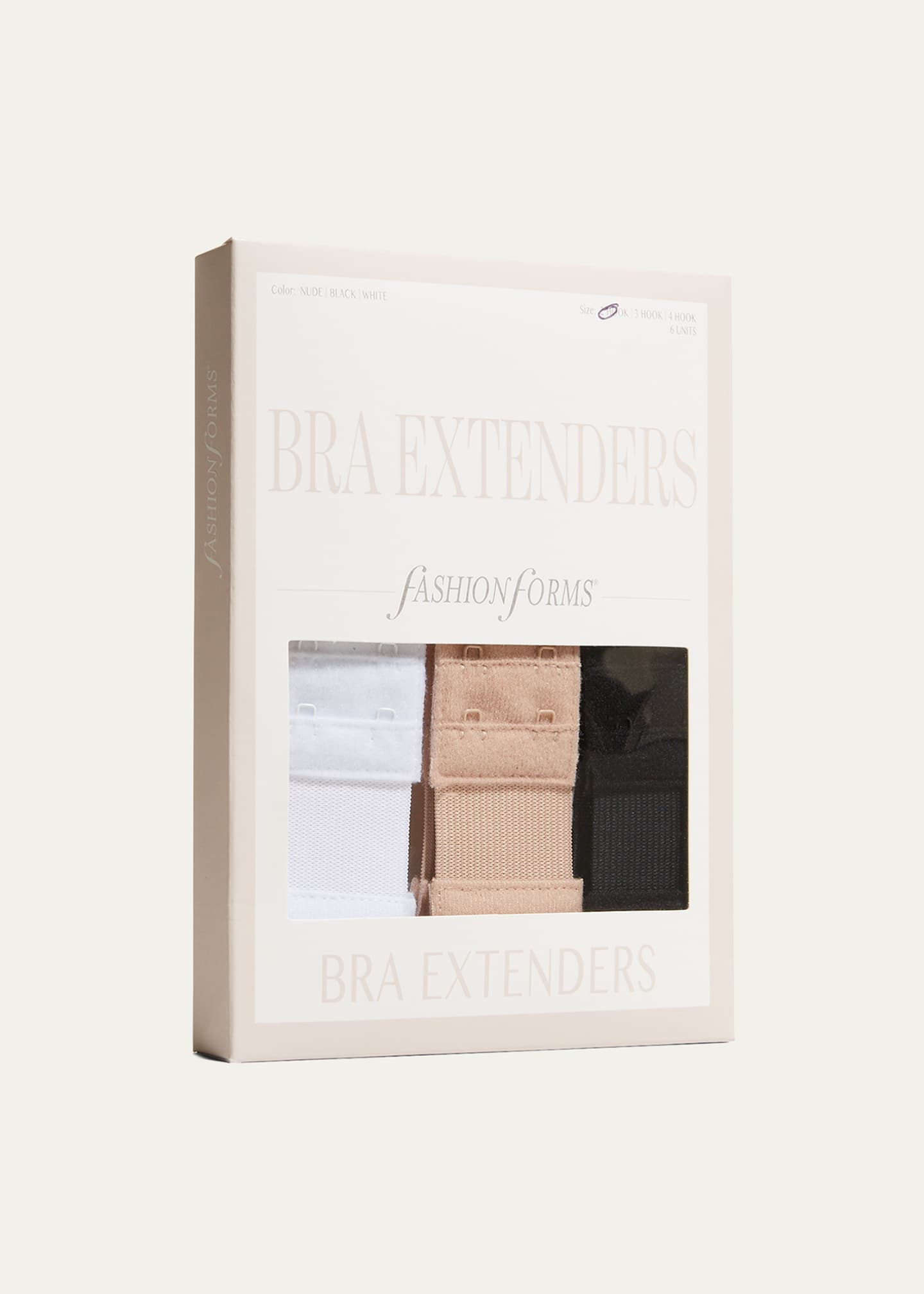 Fashion Forms 2-Hook Bra Extenders in New Packaging