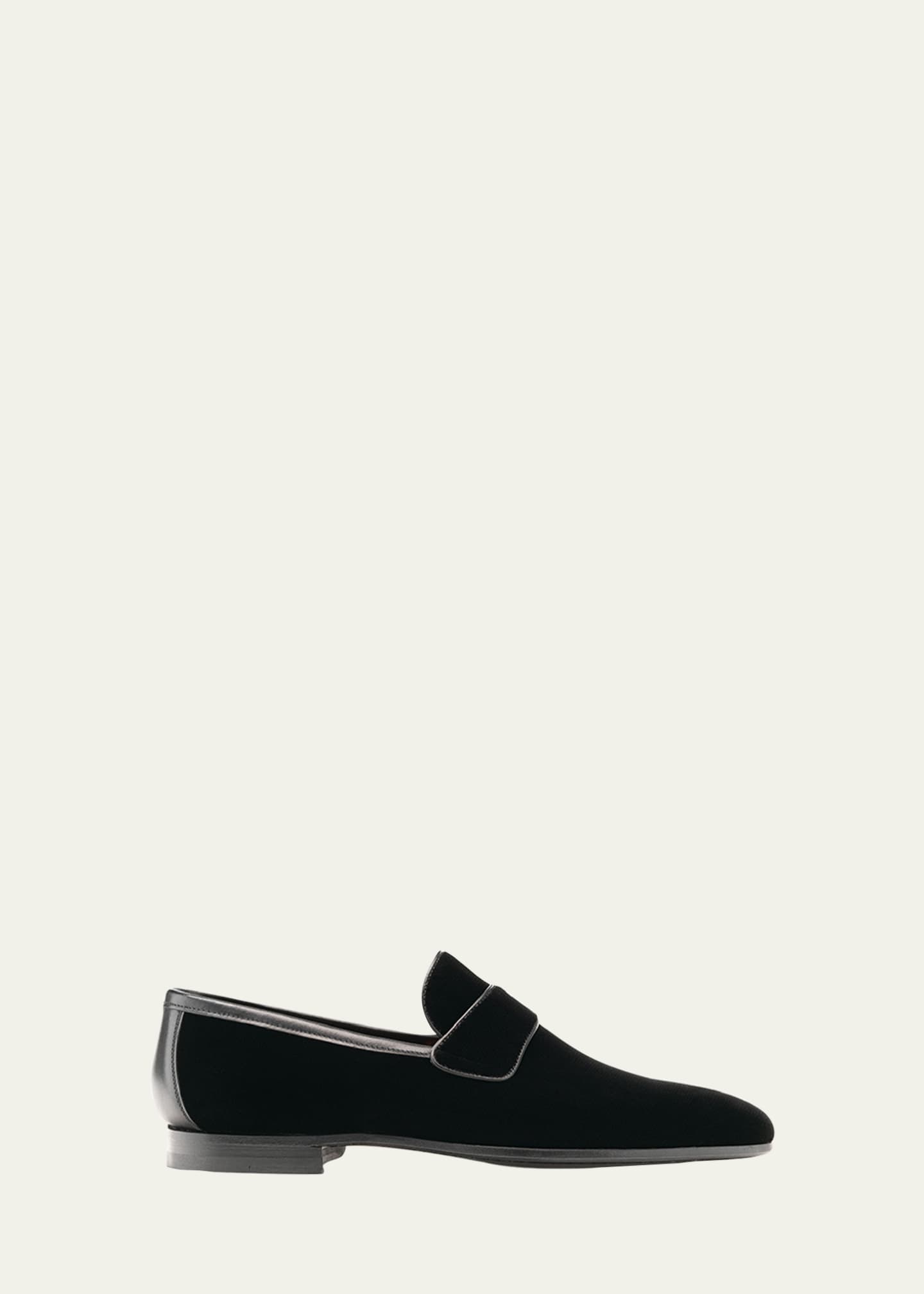 Magnanni Men's Jasper Velvet Formal Loafers Image 1 of 2