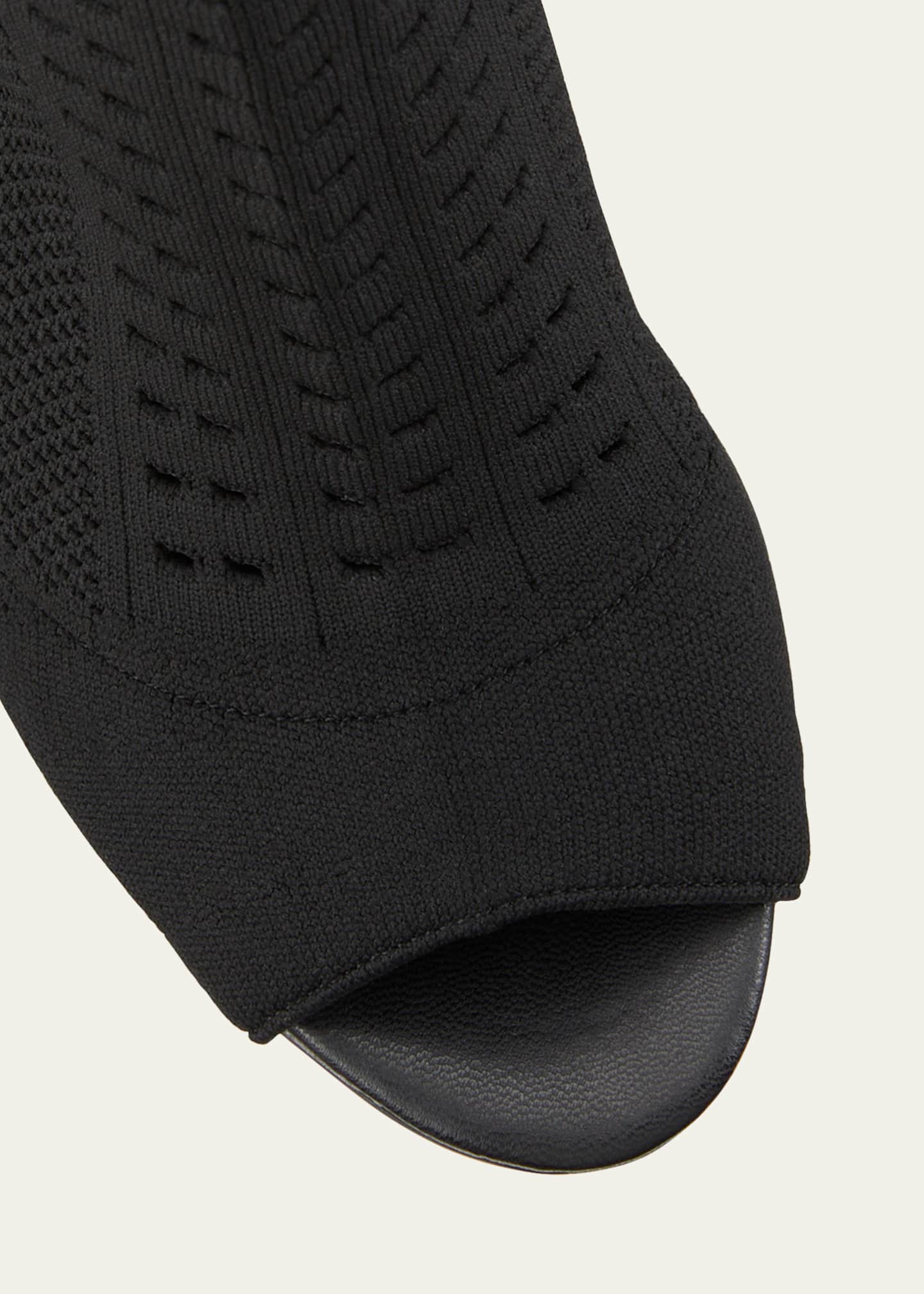 Allegra James Lina Knit PeepToe Sock Booties Bergdorf Goodman