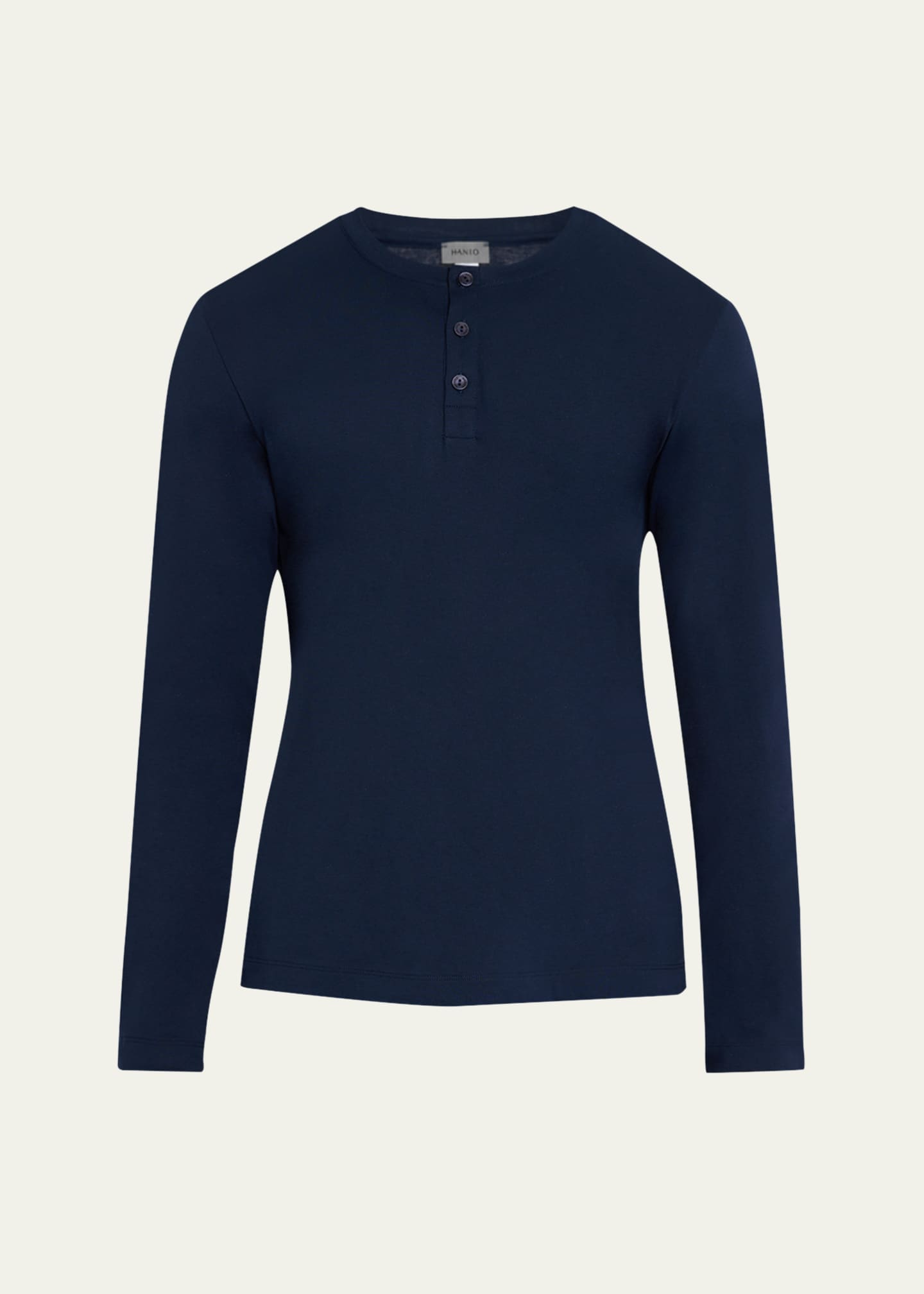 Hanro Men's Living Henley T-Shirt Image 1 of 5