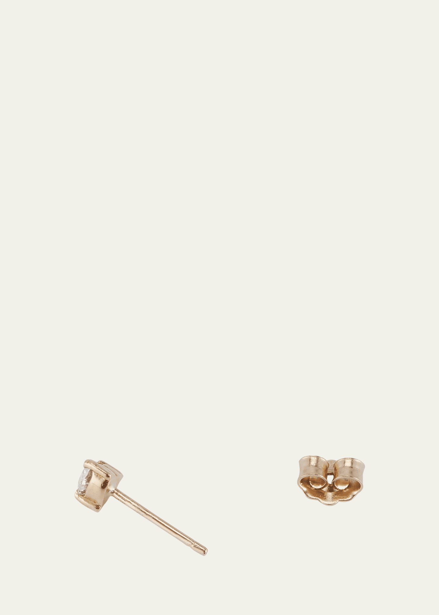 Jennifer Meyer Heart-Cut Diamond Stud Earring, Single Image 4 of 4