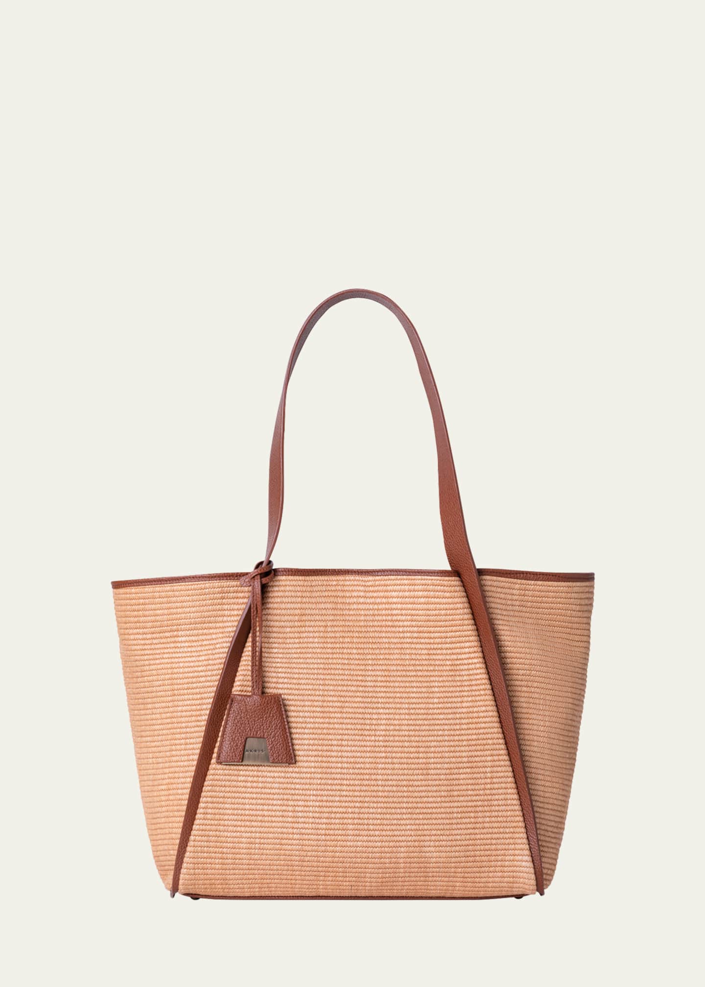 Akris Alexa Medium Raffia Tote Bag Image 1 of 4