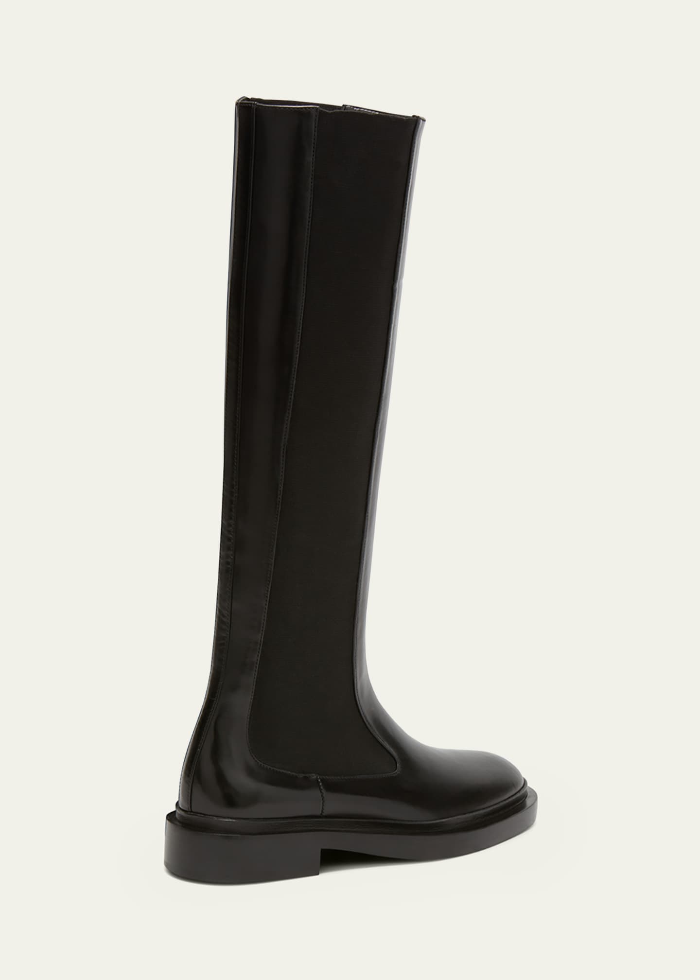 Jil Sander Leather Gored Knee Chelsea Boots - Bergdorf Goodman